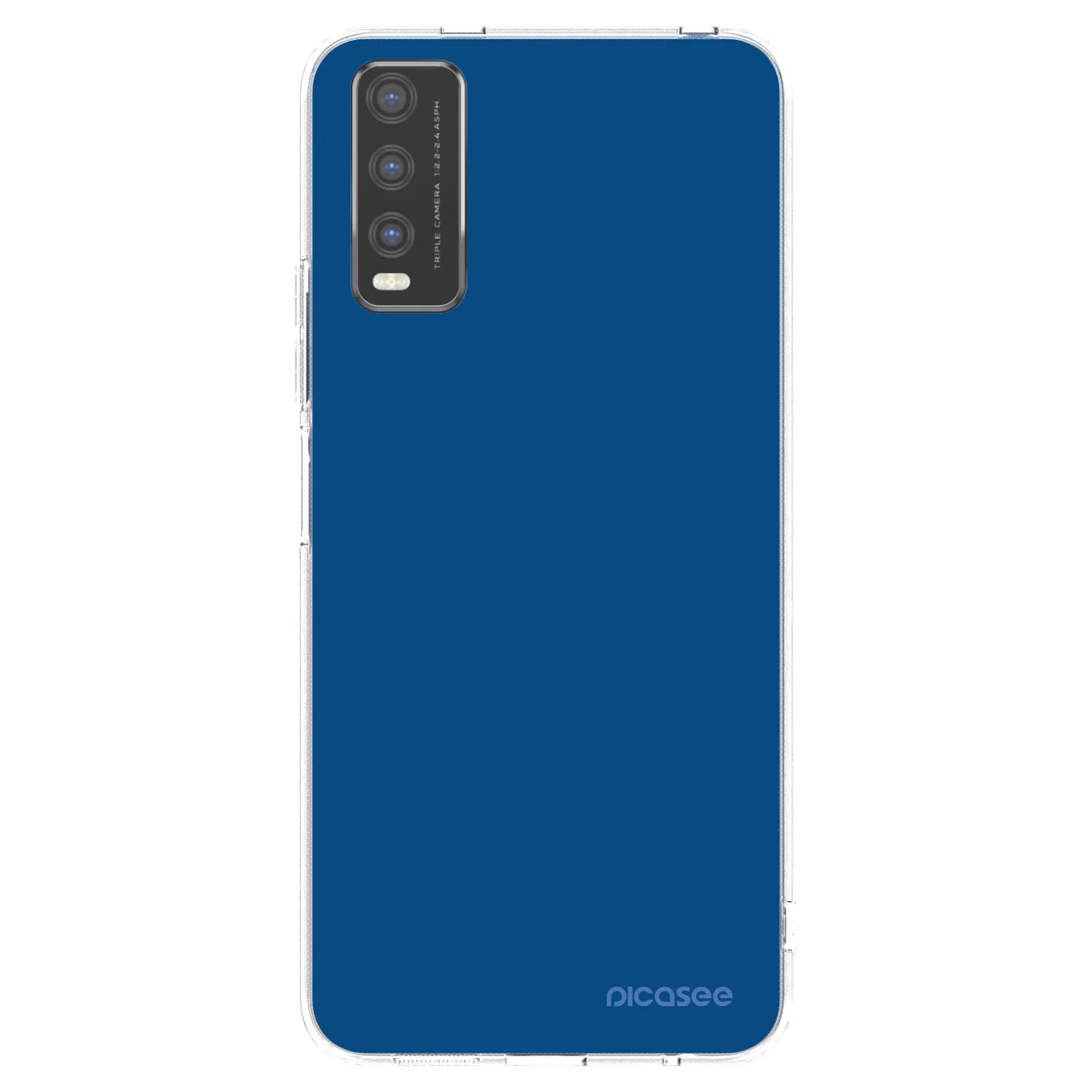 Picasee silikonový průhledný obal pro Vivo Y20s - Navy Blue