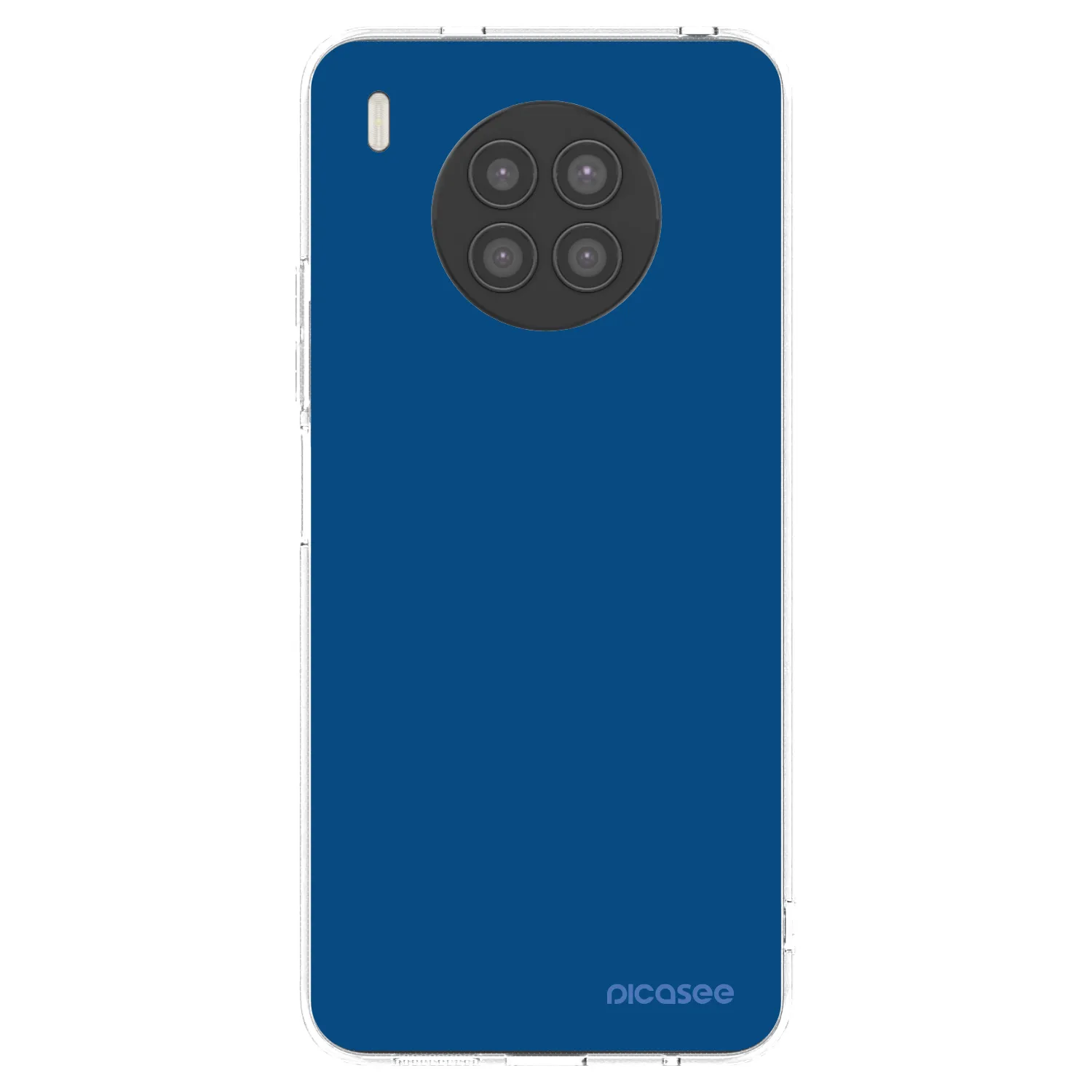 Picasee silikonový průhledný obal pro Huawei Nova 8i - Navy Blue