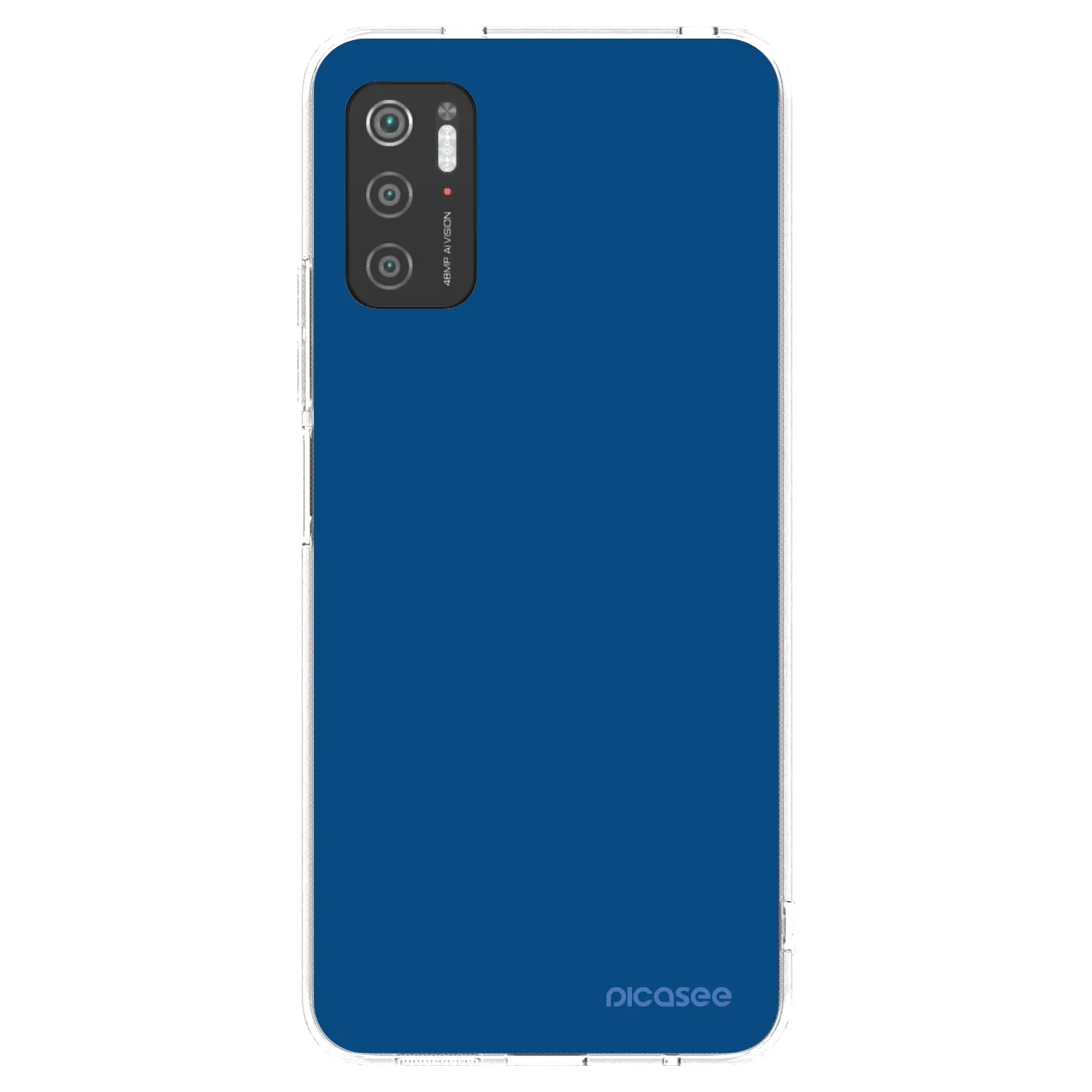 Picasee silikonový průhledný obal pro Xiaomi Poco M3 Pro 5G - Navy Blue