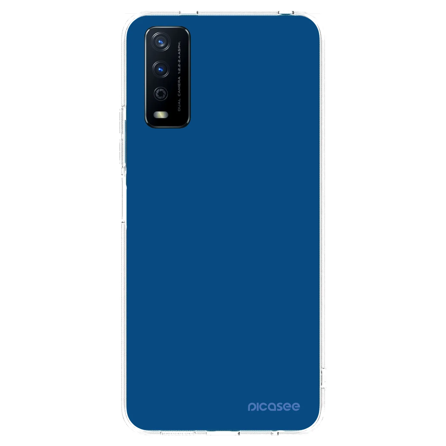 Picasee silikonový průhledný obal pro Vivo Y11s - Navy Blue