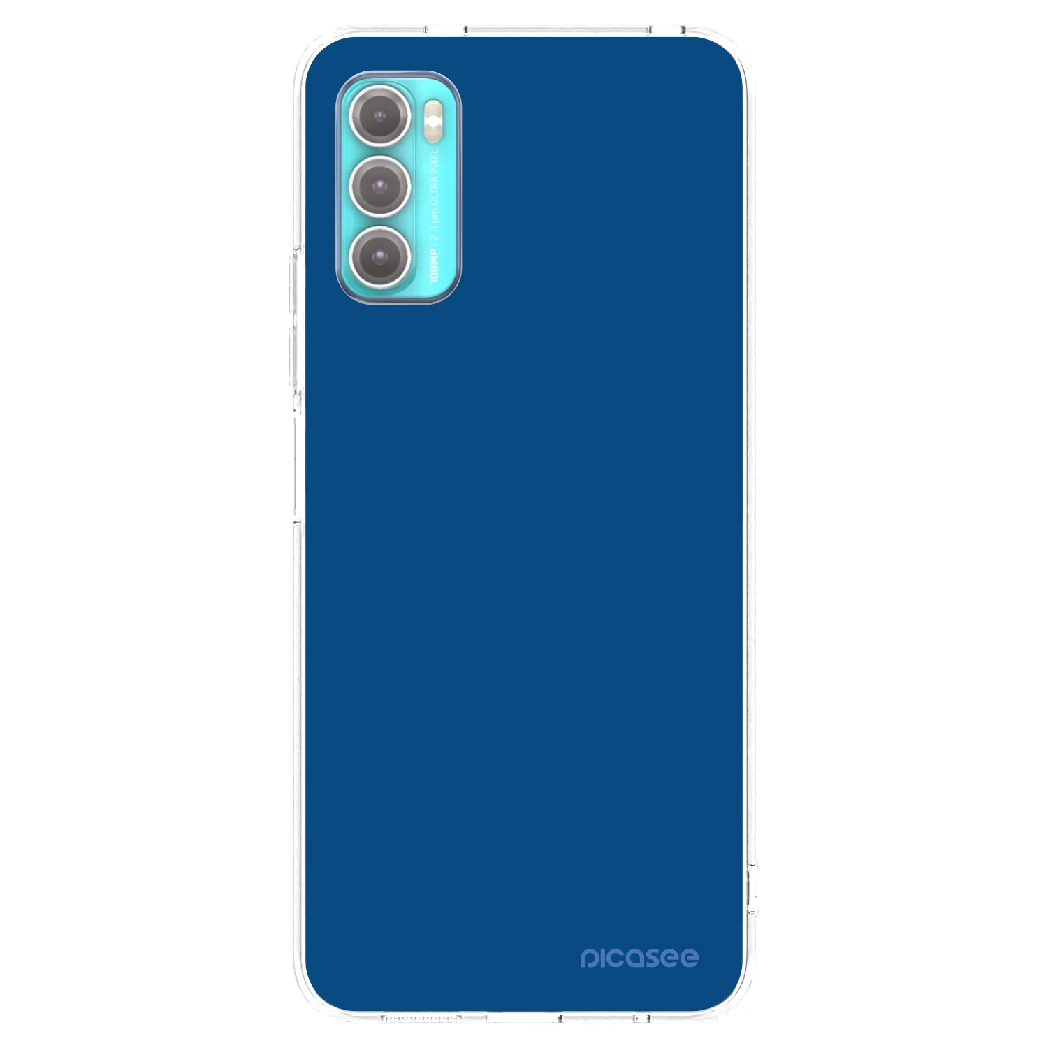 Picasee silikonový průhledný obal pro Motorola Moto G60 - Navy Blue