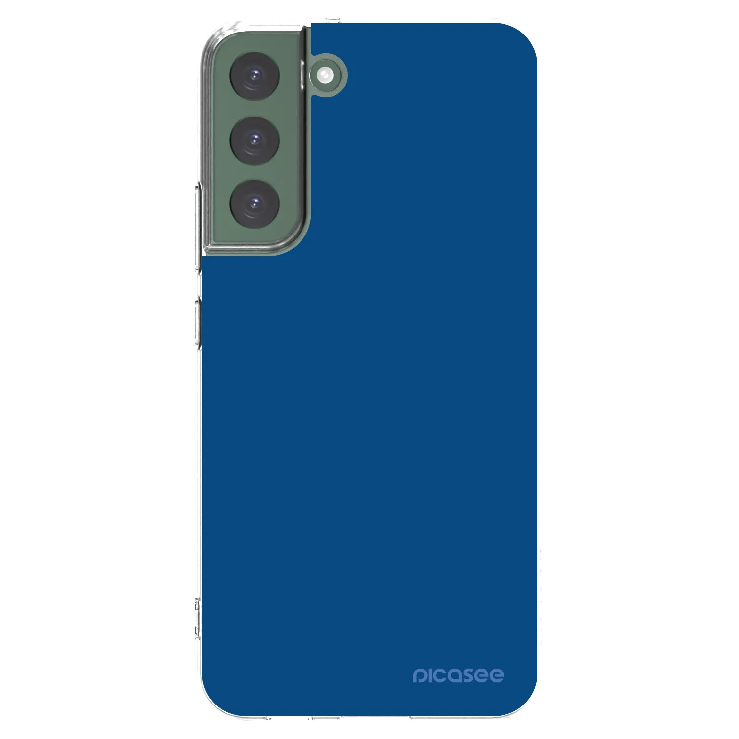 Picasee silikonový průhledný obal pro Samsung Galaxy S22+ 5G - Navy Blue