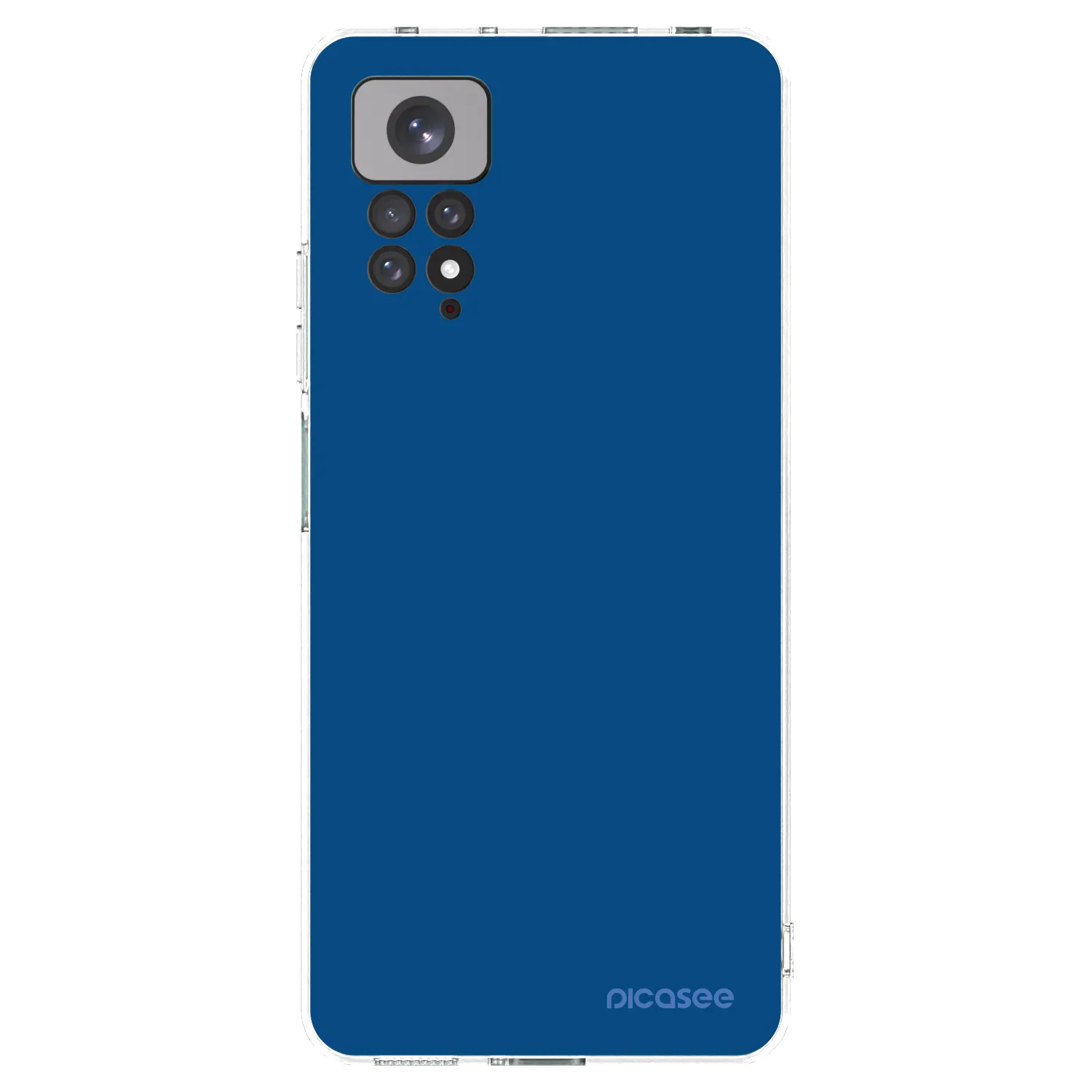 Picasee silikonový průhledný obal pro Xiaomi Redmi Note 11S 4G - Navy Blue