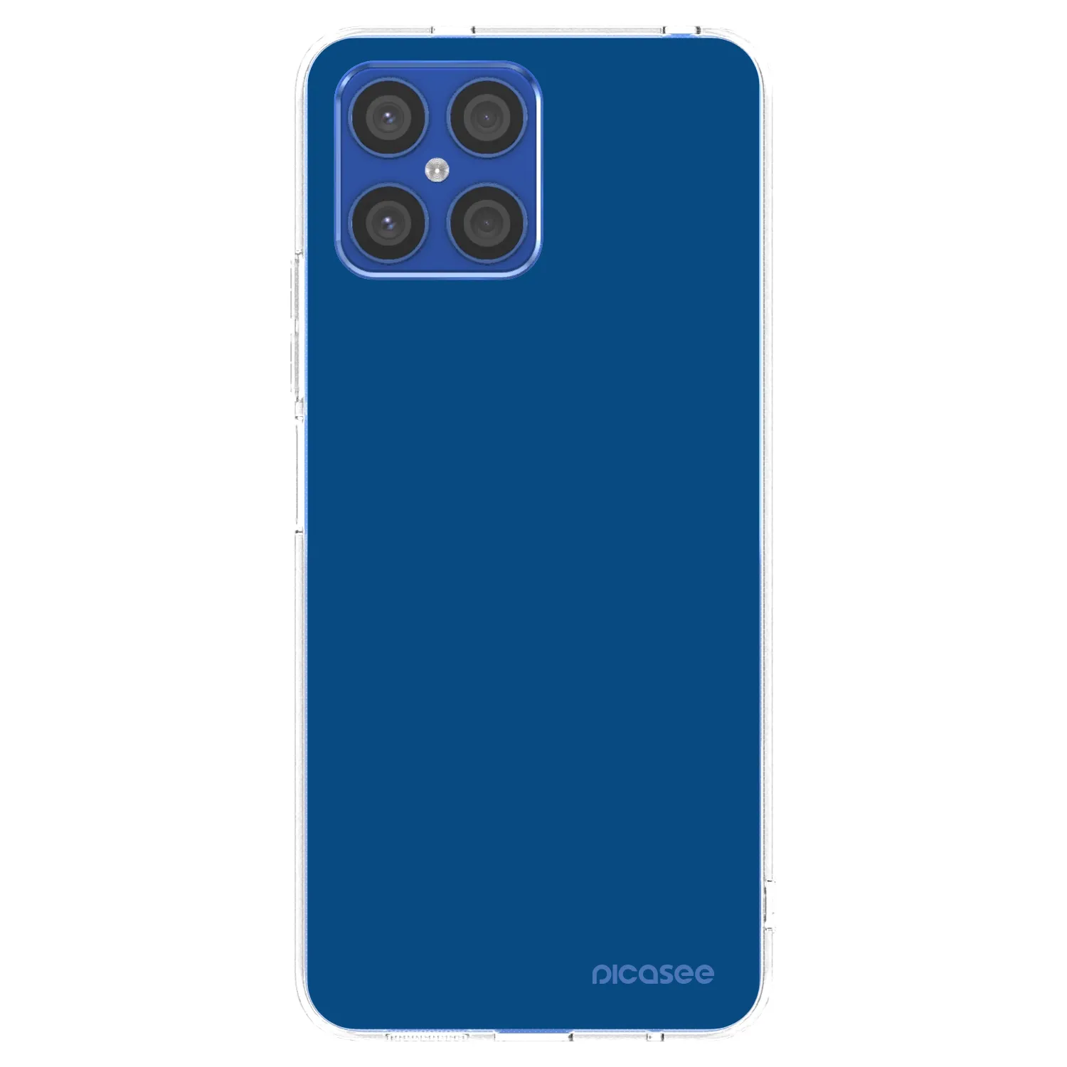 Picasee silikonový průhledný obal pro Honor X8 4G - Navy Blue