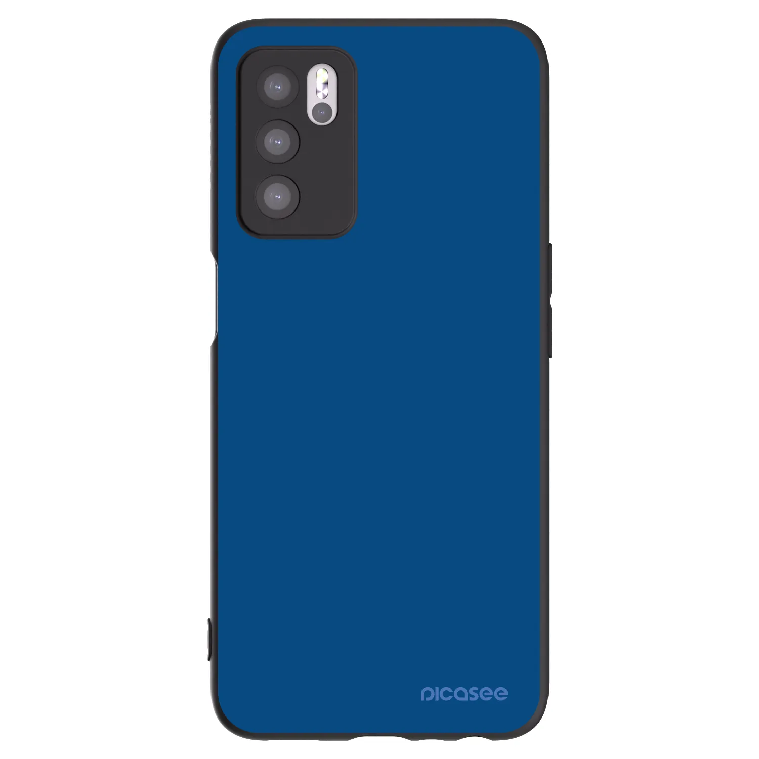 Picasee silikonový černý obal pro OPPO A16s - Navy Blue