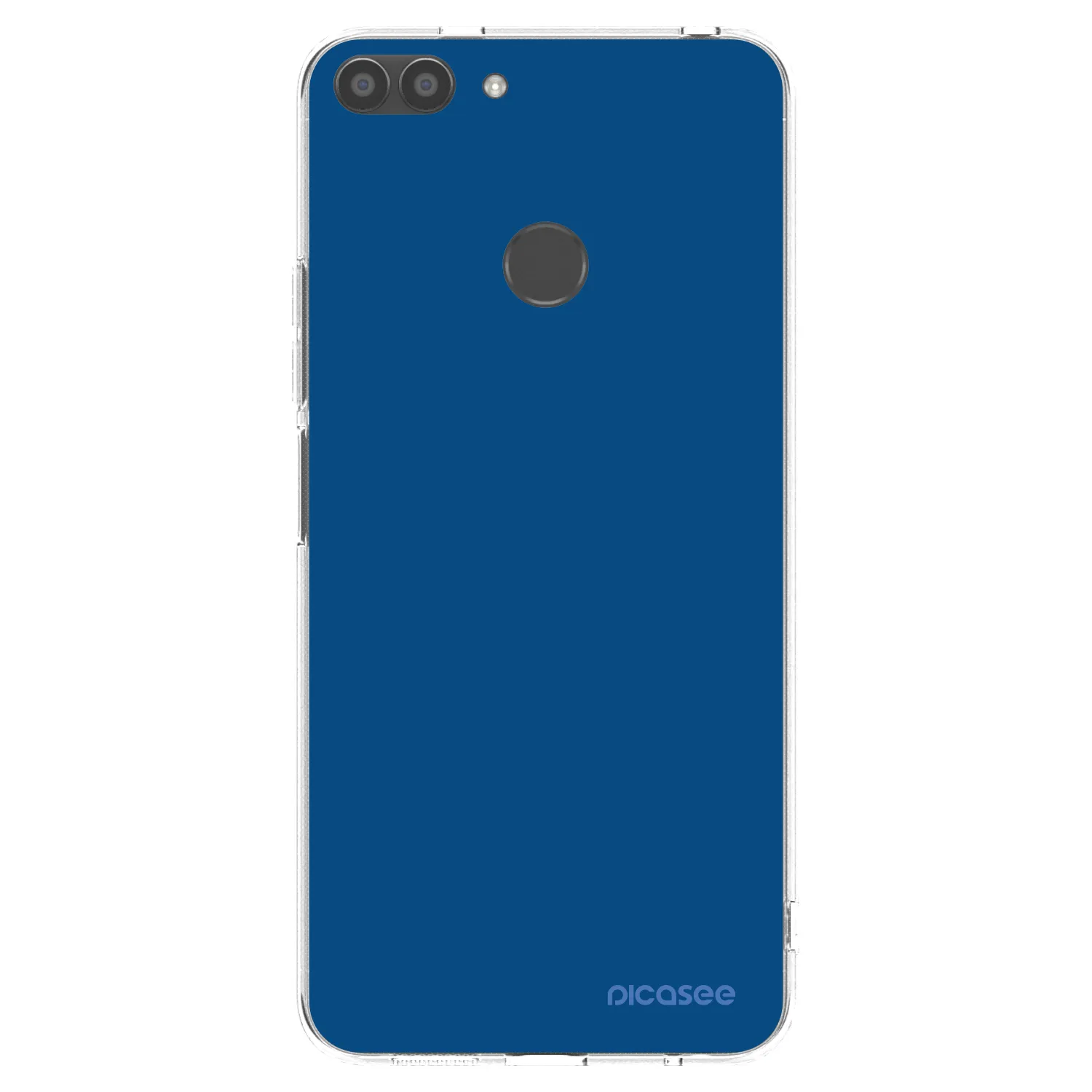Picasee silikonový průhledný obal pro Huawei P Smart - Navy Blue