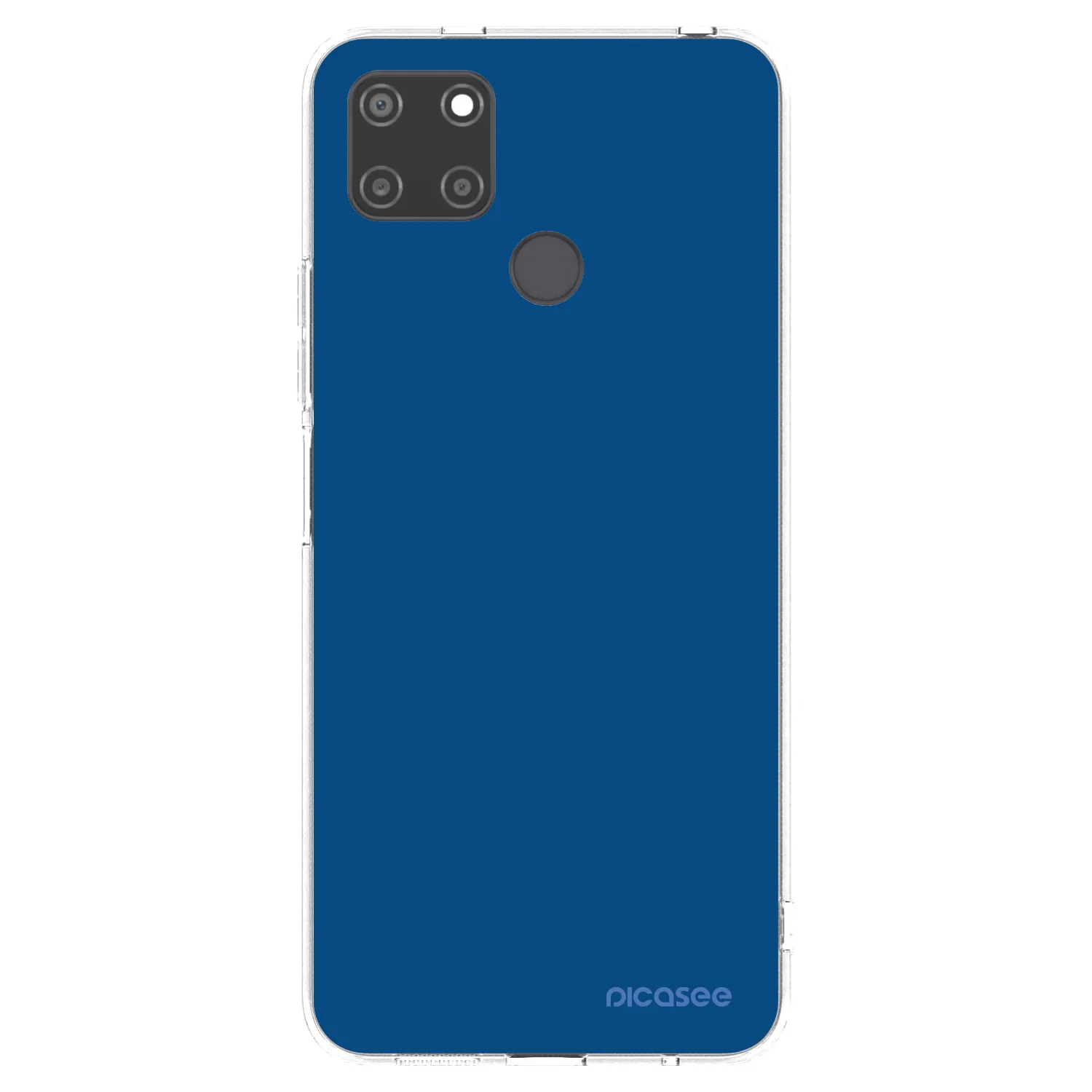 Picasee silikonový průhledný obal pro Realme C21Y - Navy Blue