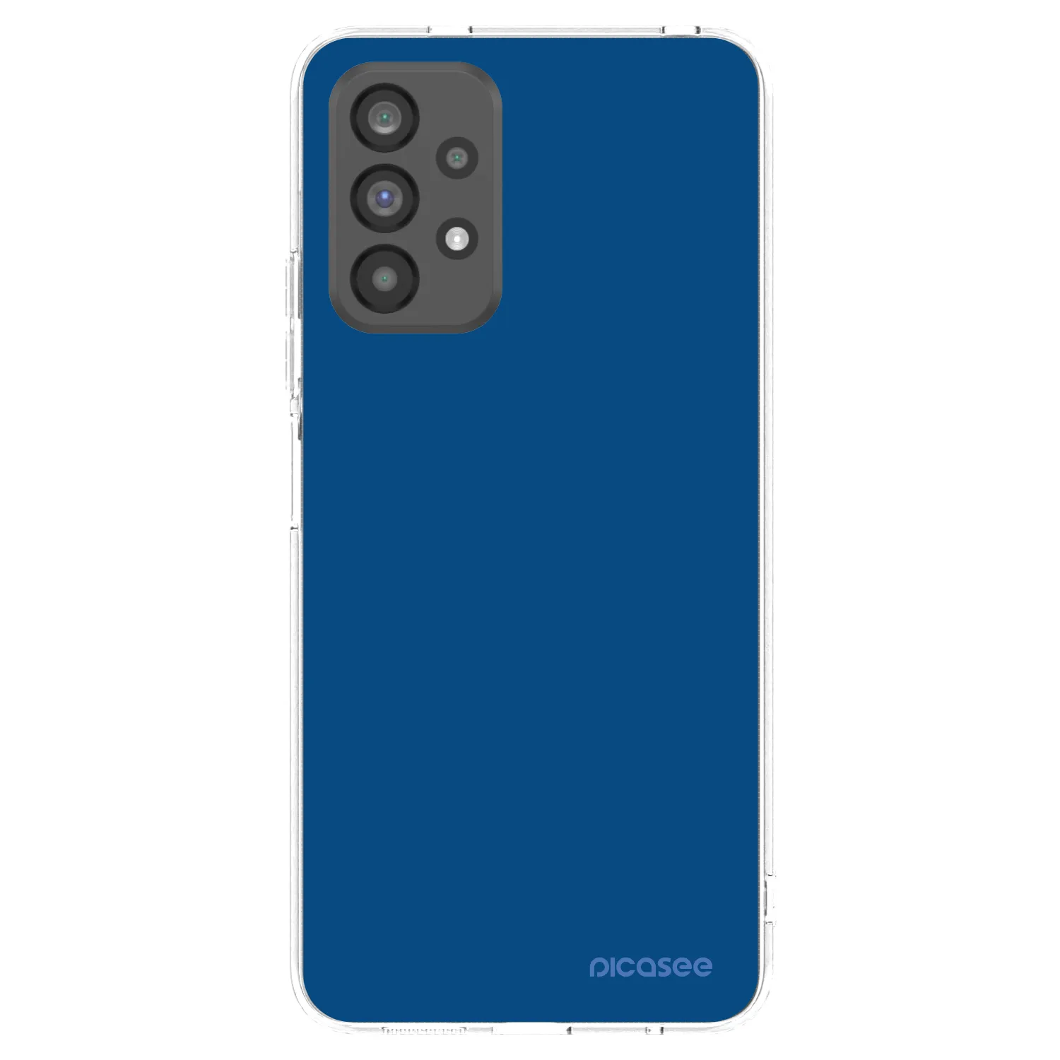 Picasee silikonový průhledný obal pro Samsung Galaxy A73 5G - Navy Blue