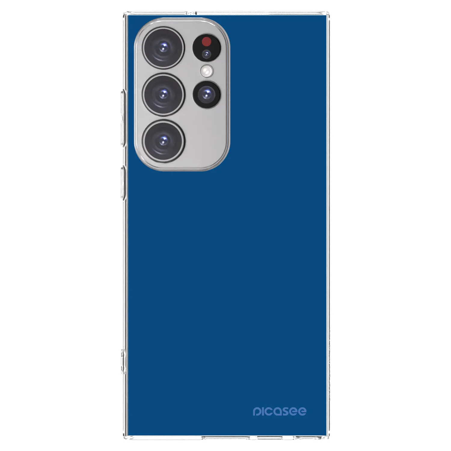 Picasee silikonový průhledný obal pro Samsung Galaxy S23 Ultra 5G - Navy Blue