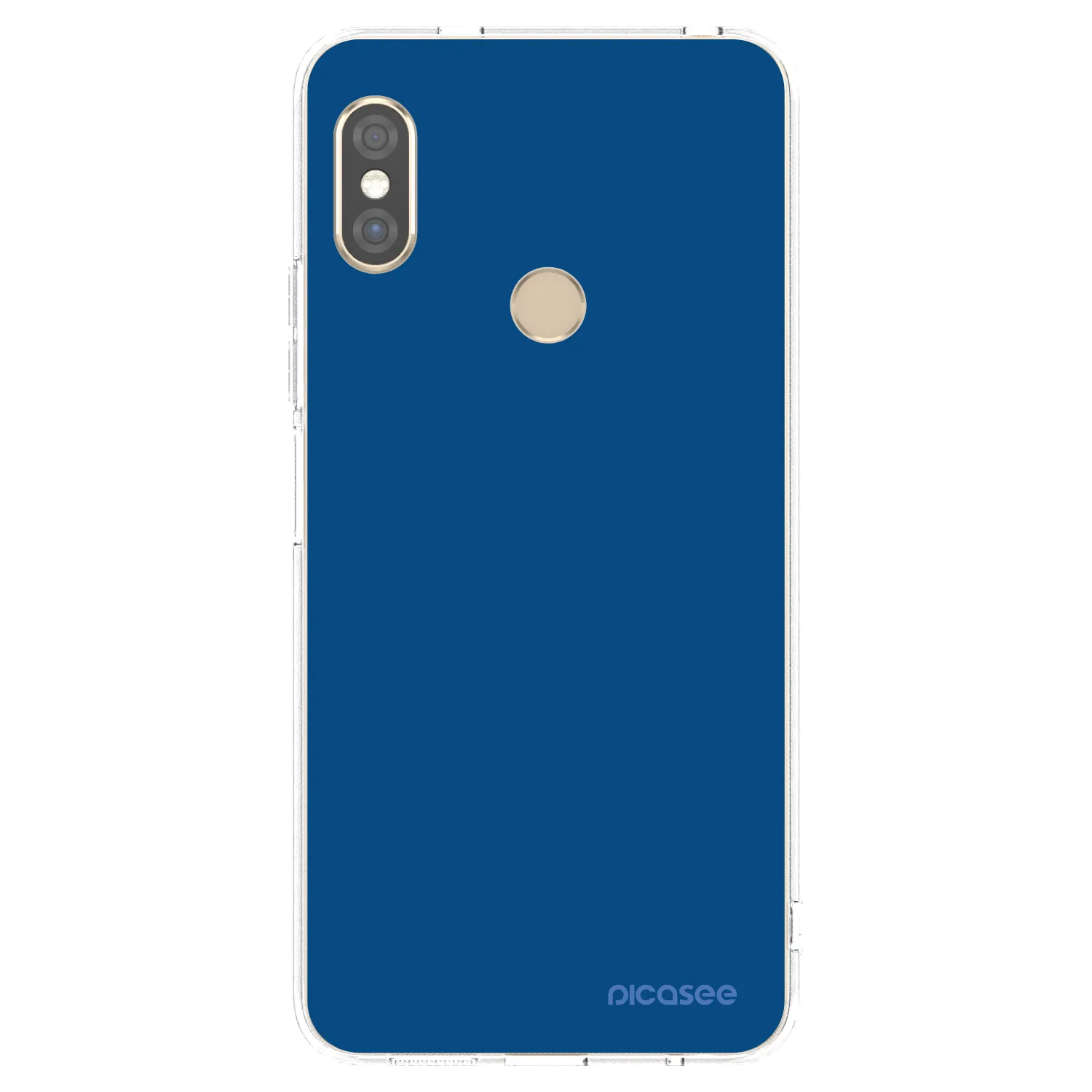 Picasee silikonový průhledný obal pro Xiaomi Redmi Note 5 Global - Navy Blue