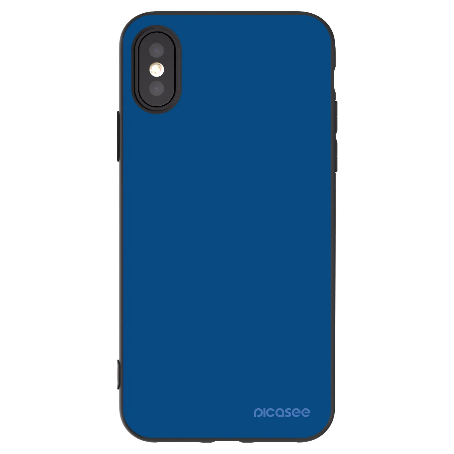 Picasee silikonový černý obal pro Apple iPhone X/XS - Navy Blue
