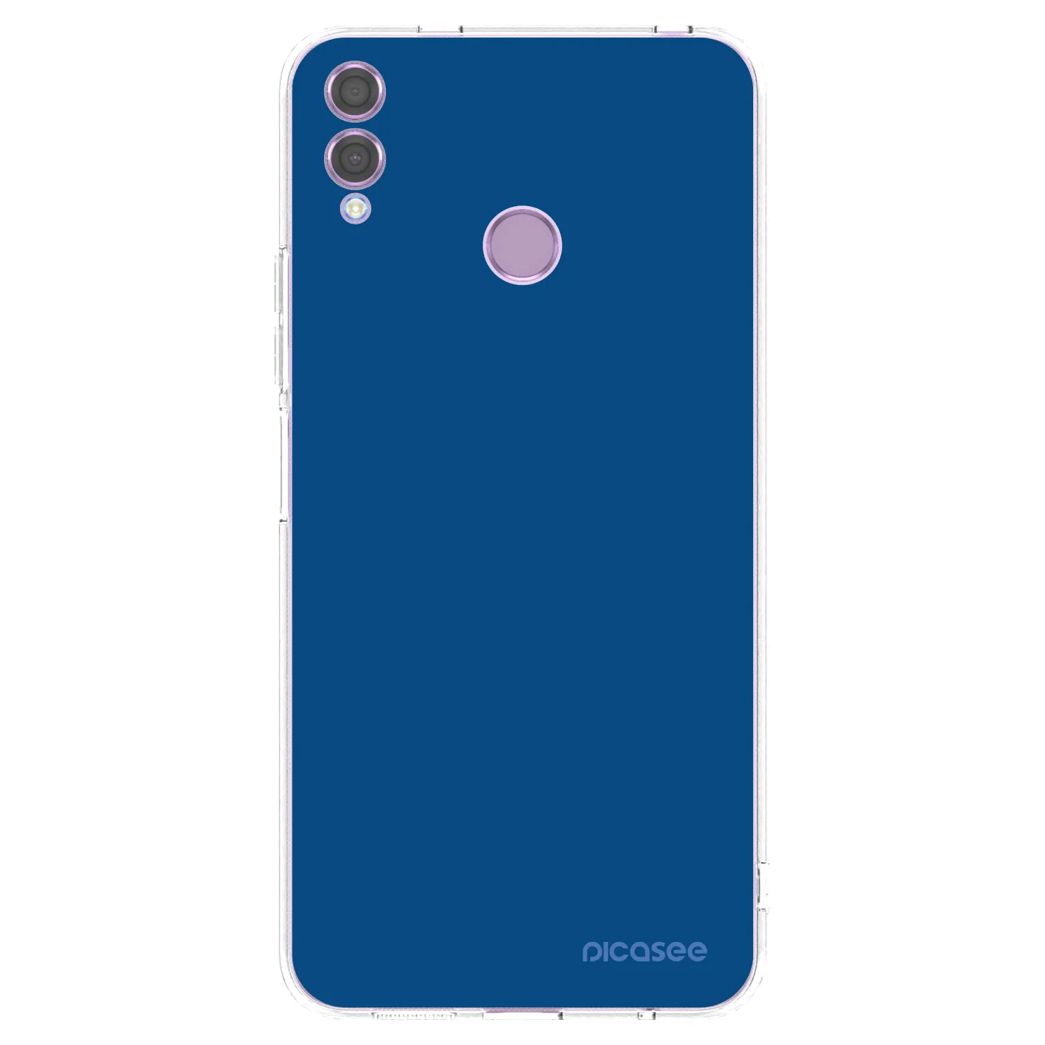 Picasee silikonový průhledný obal pro Honor 8X - Navy Blue