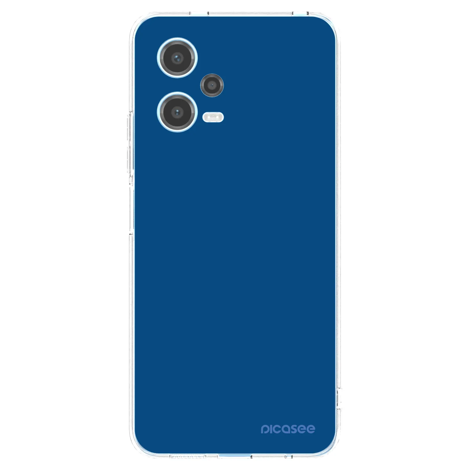 Picasee silikonový průhledný obal pro Xiaomi Redmi Note 12 5G - Navy Blue