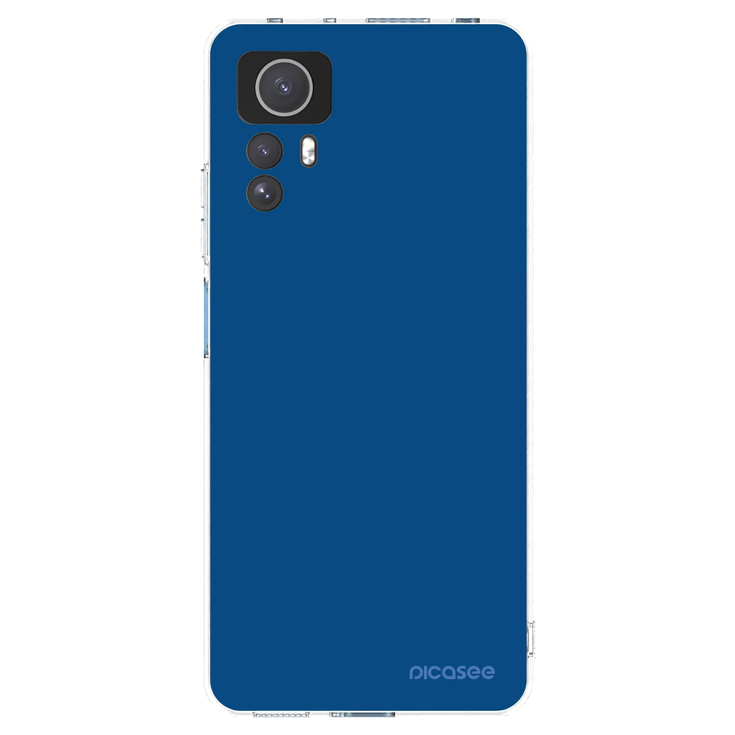 Picasee silikonový průhledný obal pro Xiaomi Redmi Note 12S - Navy Blue