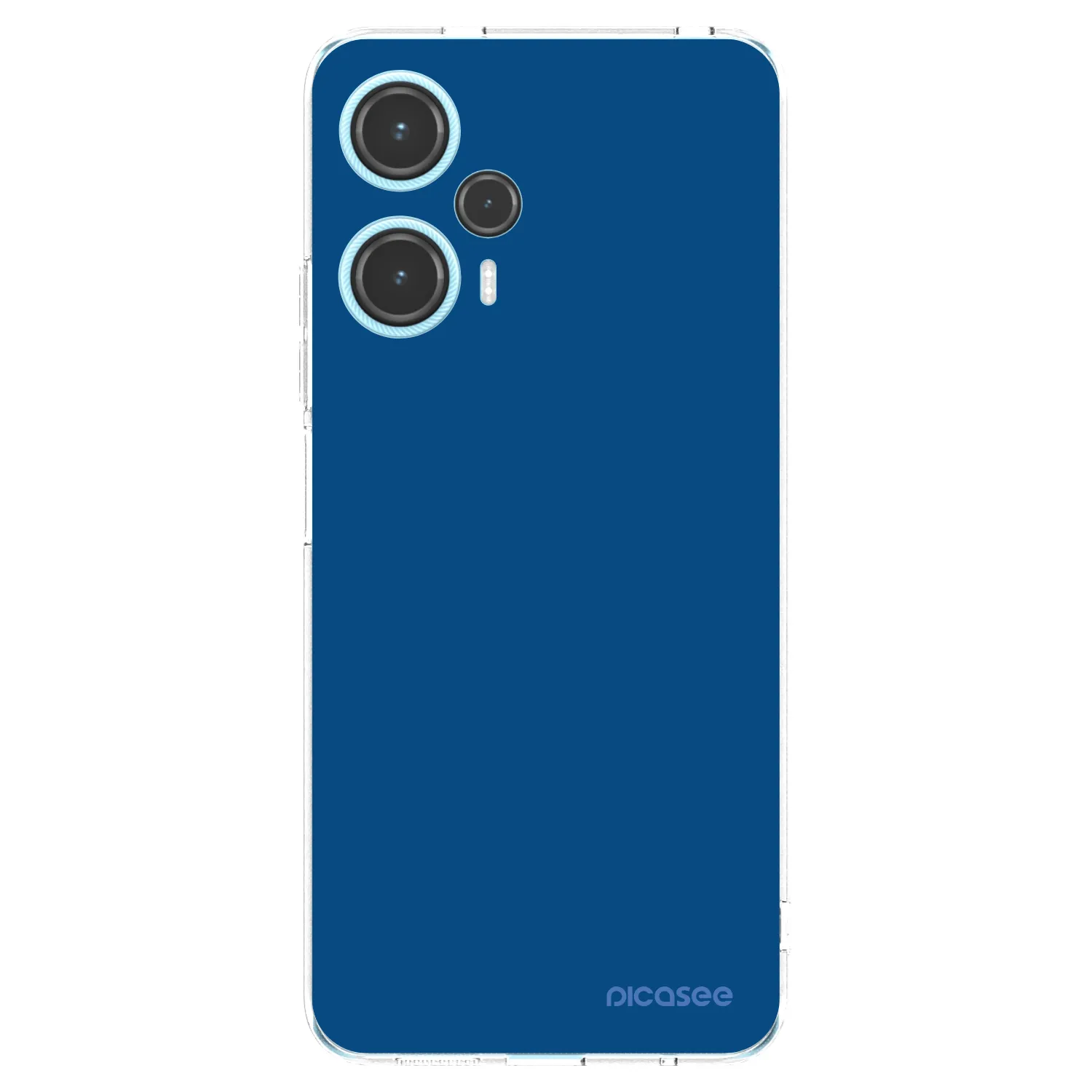 Picasee silikonový průhledný obal pro Xiaomi Poco F5 - Navy Blue