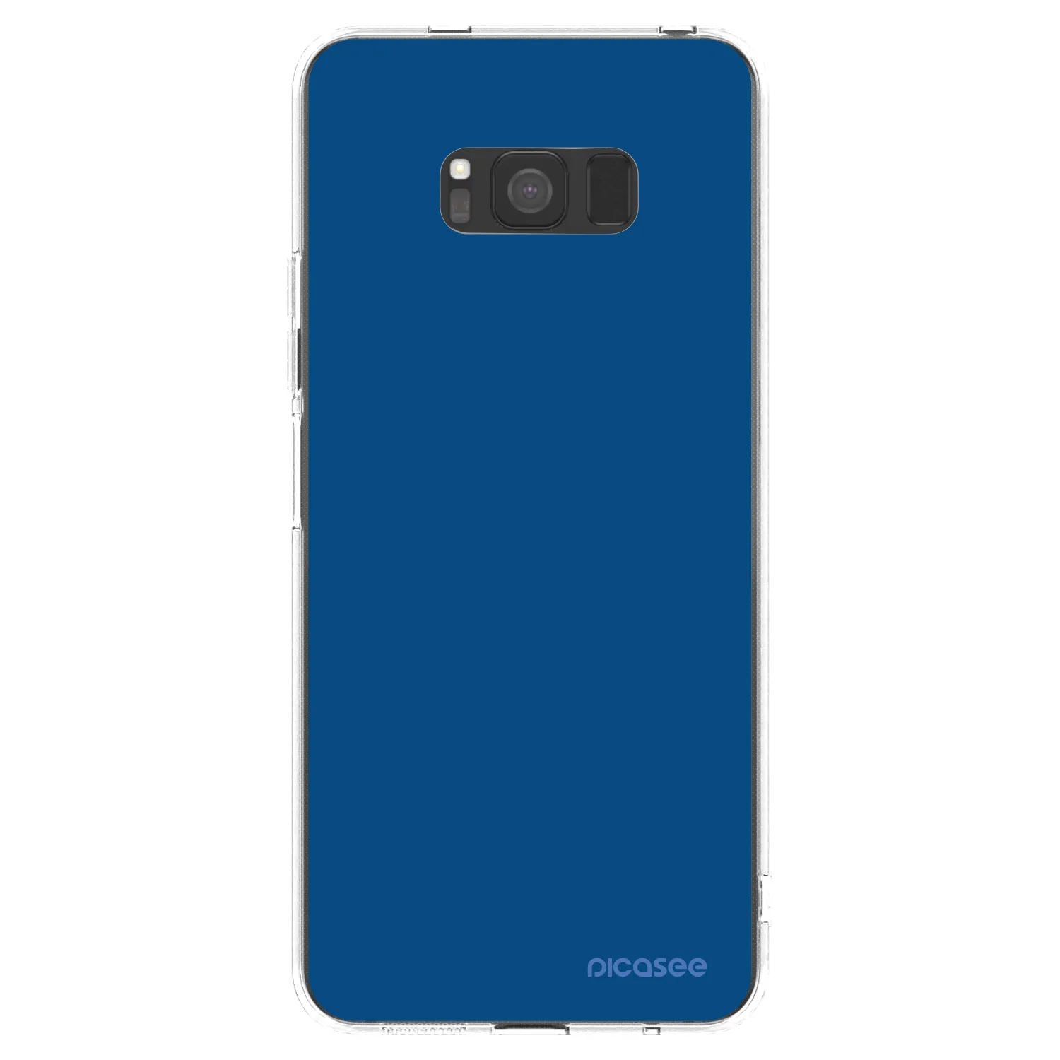 Picasee silikonový průhledný obal pro Samsung Galaxy S8 G950F - Navy Blue