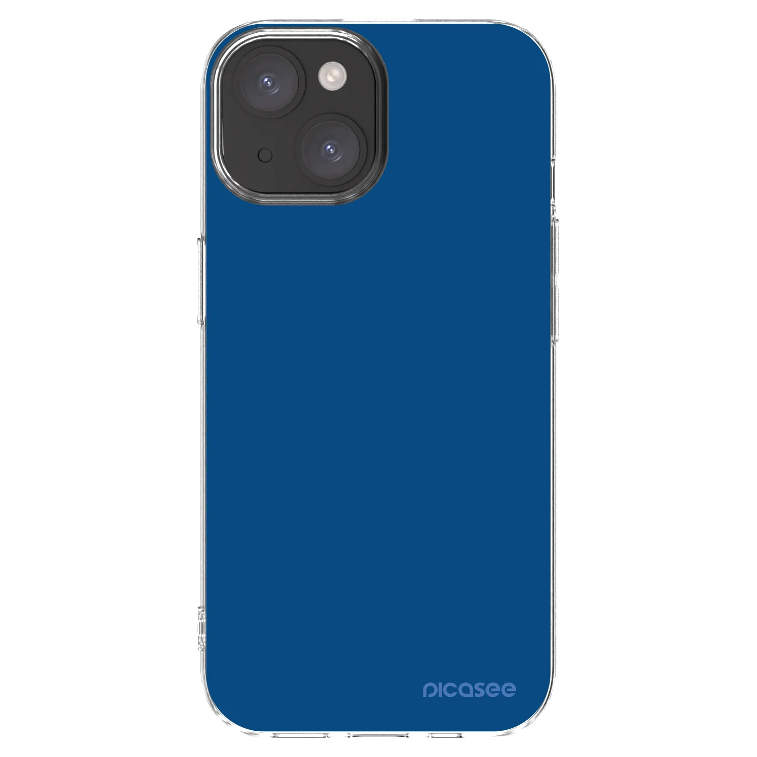 Picasee silikonový průhledný obal pro Apple iPhone 15 - Navy Blue