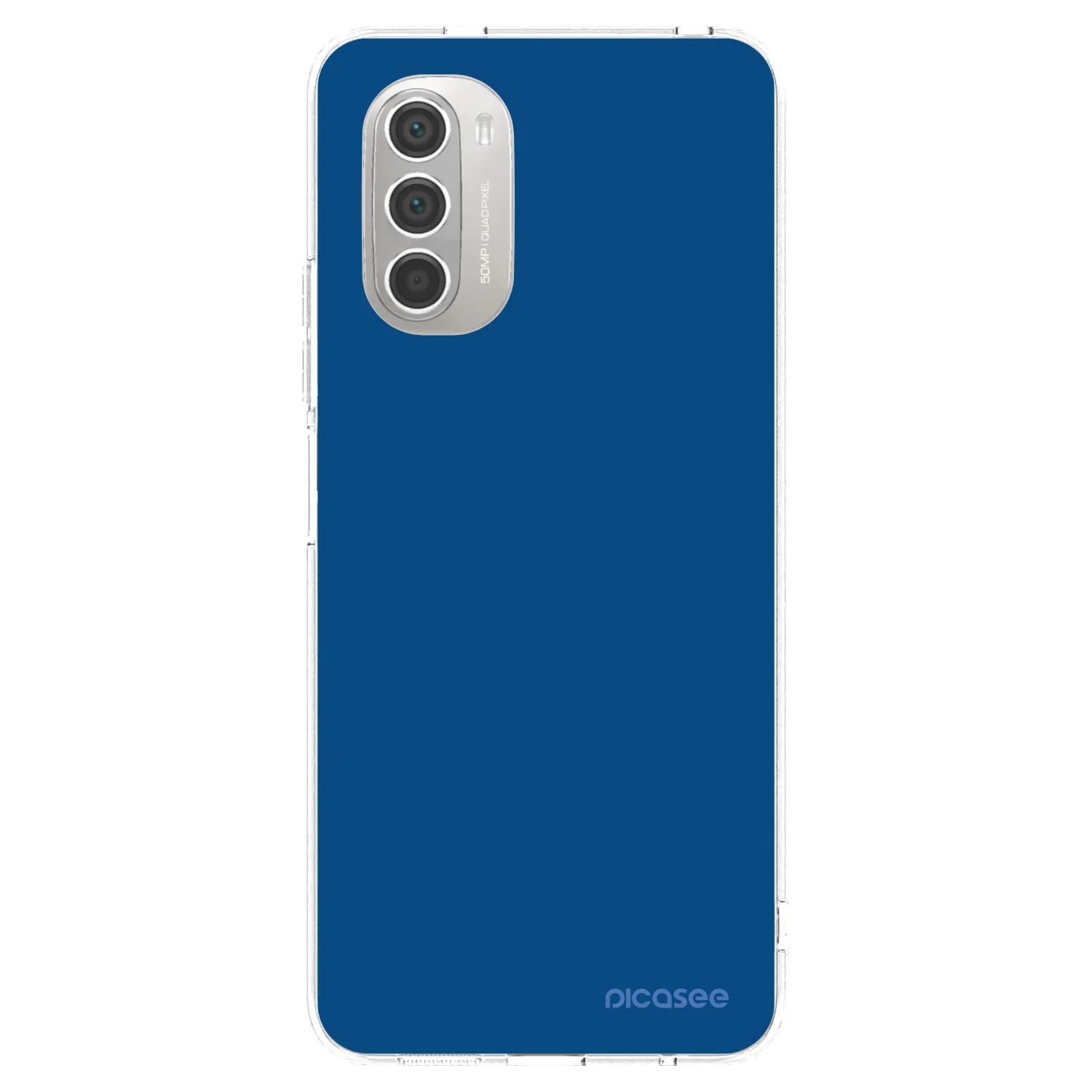 Picasee silikonový průhledný obal pro Motorola Moto G51 - Navy Blue