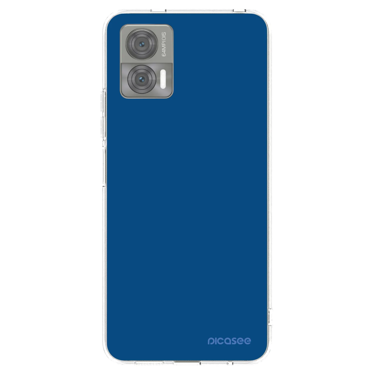 Picasee silikonový průhledný obal pro Motorola Edge 30 Neo - Navy Blue