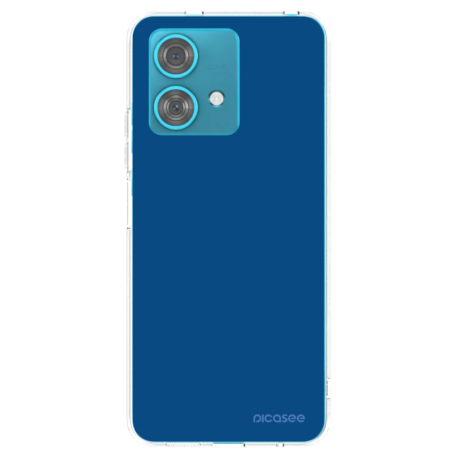 Picasee silikonový průhledný obal pro Motorola Edge 40 Neo - Navy Blue