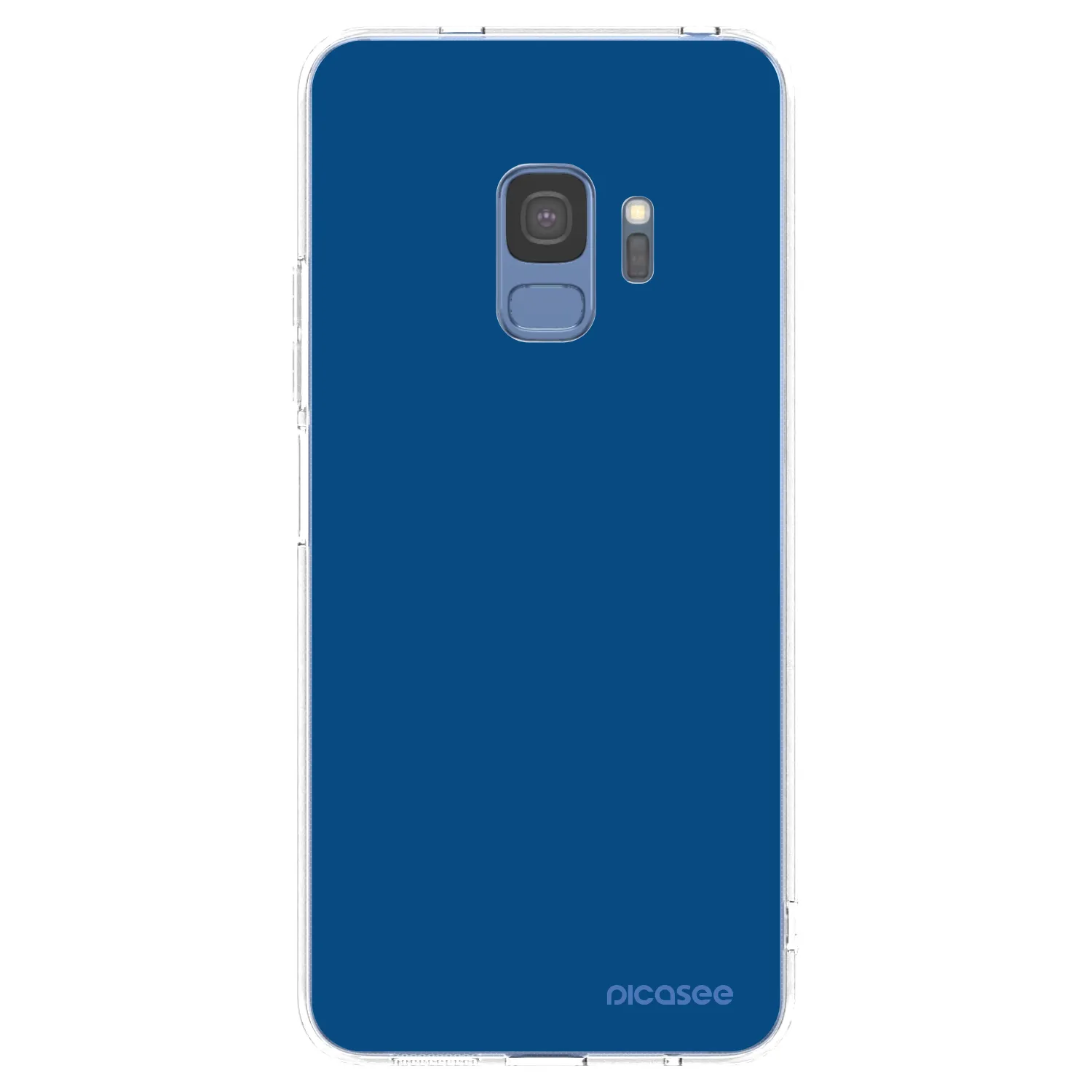 Picasee silikonový průhledný obal pro Samsung Galaxy S9 G960F - Navy Blue