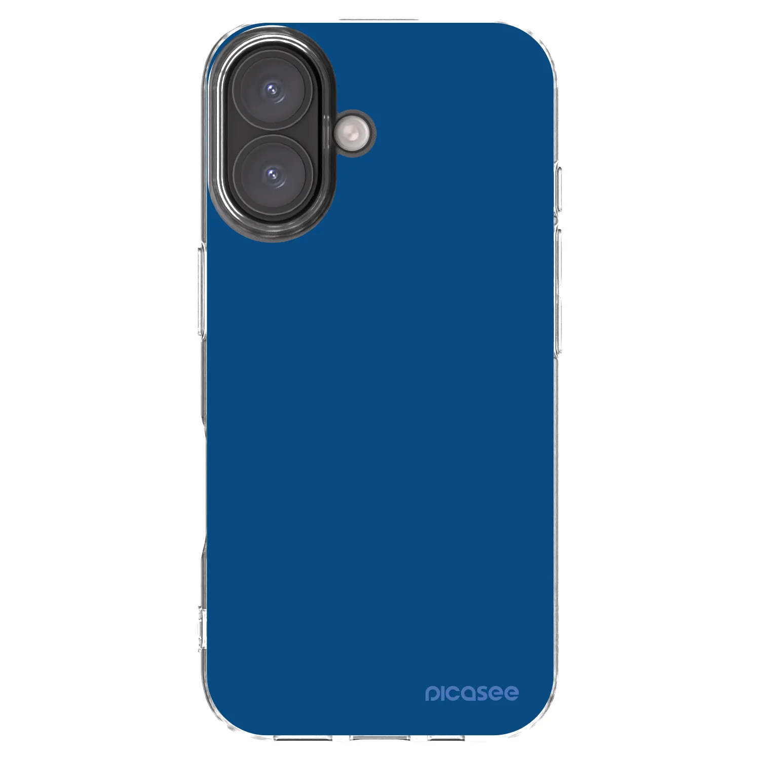 Picasee silikonový průhledný obal pro Apple iPhone 16 - Navy Blue