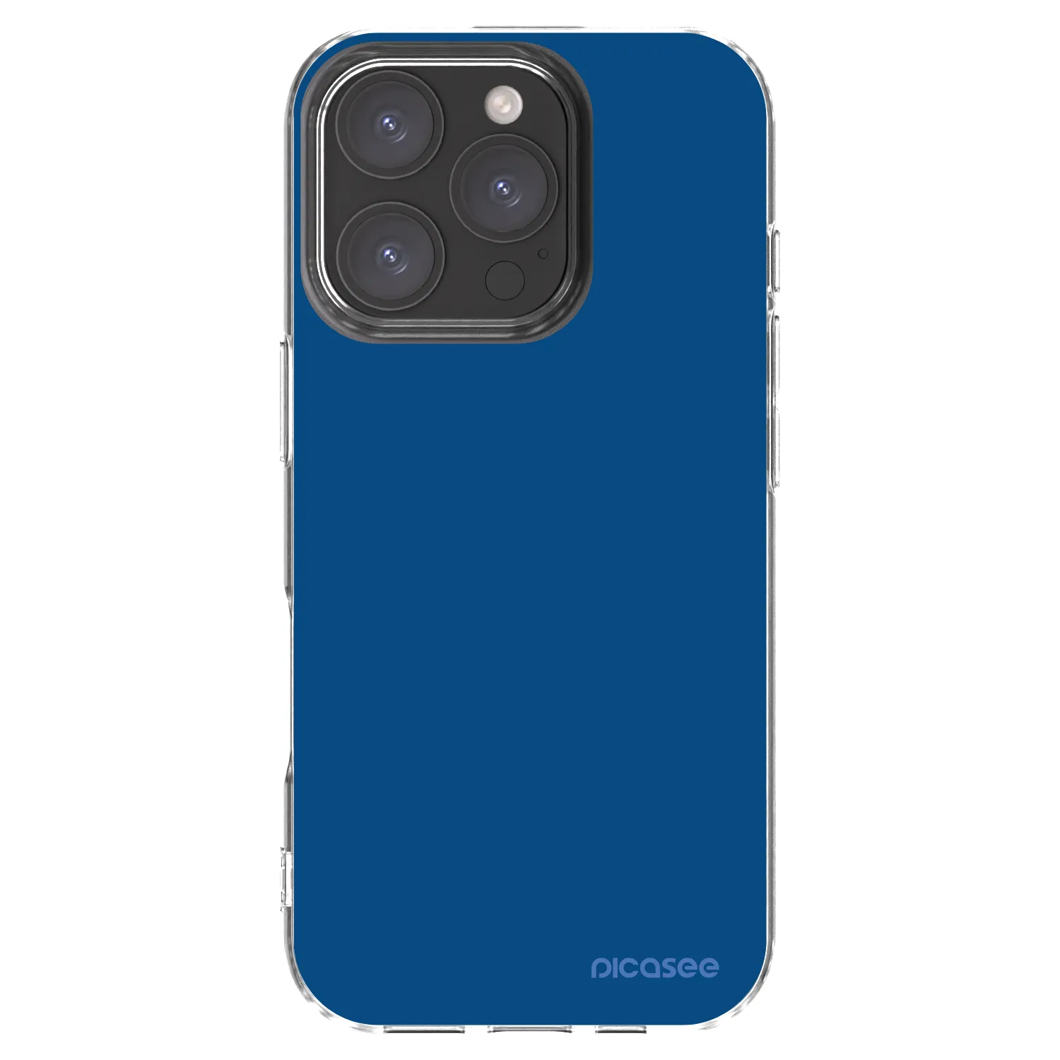 Picasee silikonový průhledný obal pro Apple iPhone 16 Pro - Navy Blue