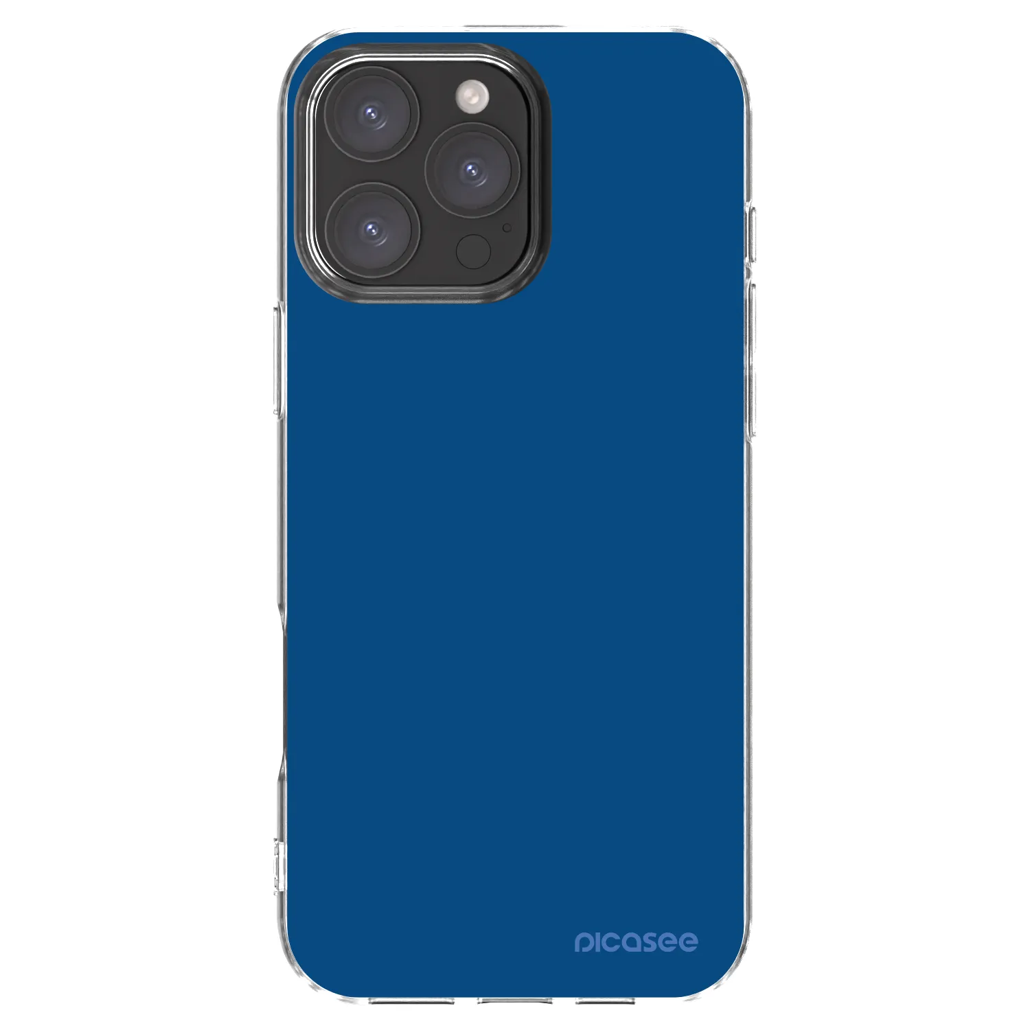 Picasee silikonový průhledný obal pro Apple iPhone 16 Pro Max - Navy Blue