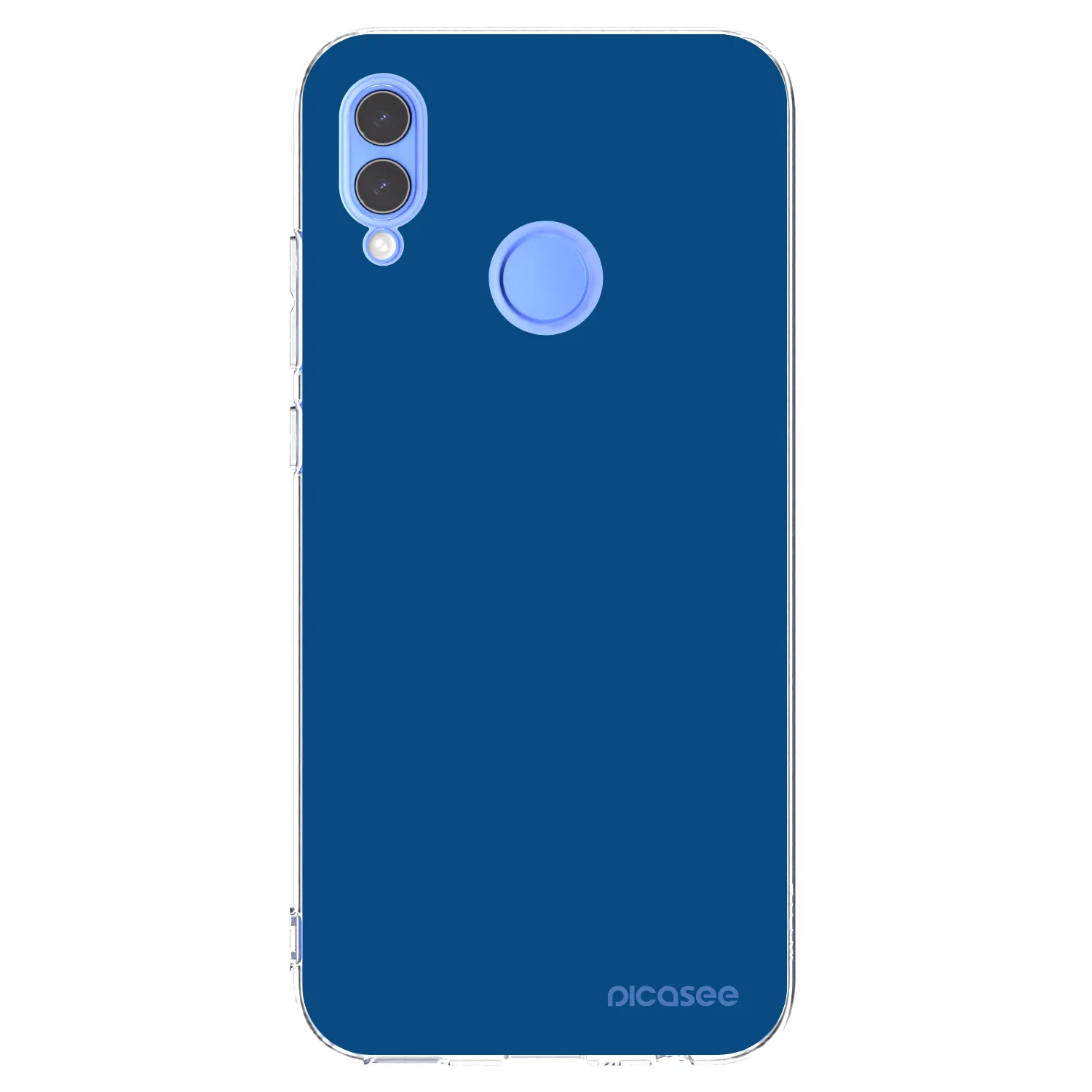 Picasee silikonový průhledný obal pro Honor 10 Lite - Navy Blue