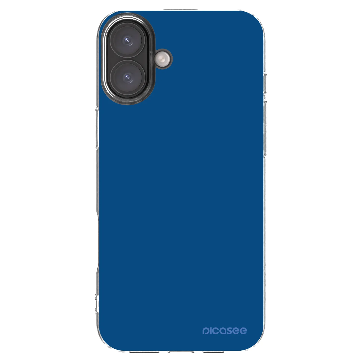 Picasee silikonový průhledný obal pro Apple iPhone 16 Plus - Navy Blue