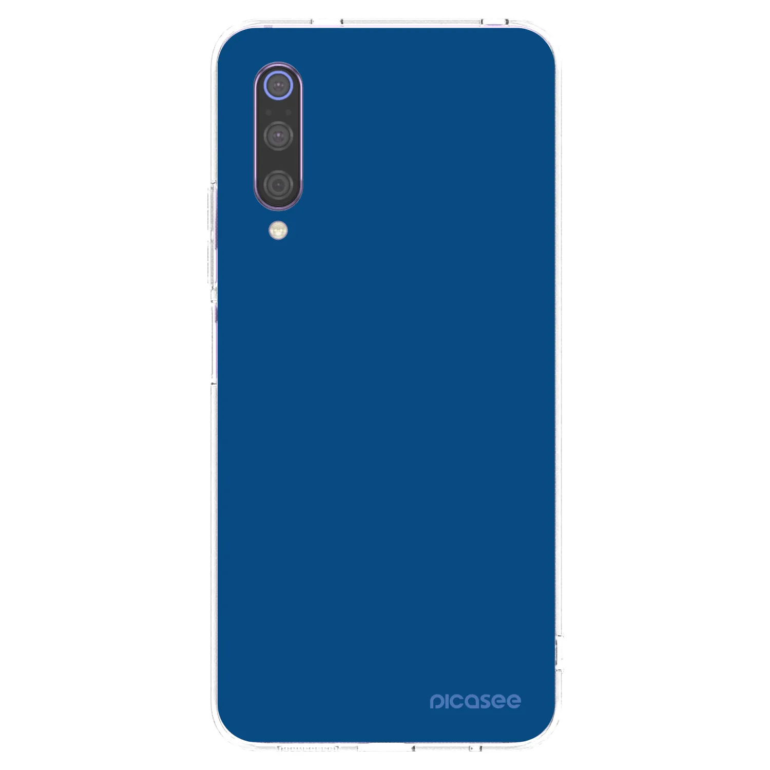 Picasee silikonový průhledný obal pro Xiaomi Mi 9 - Navy Blue