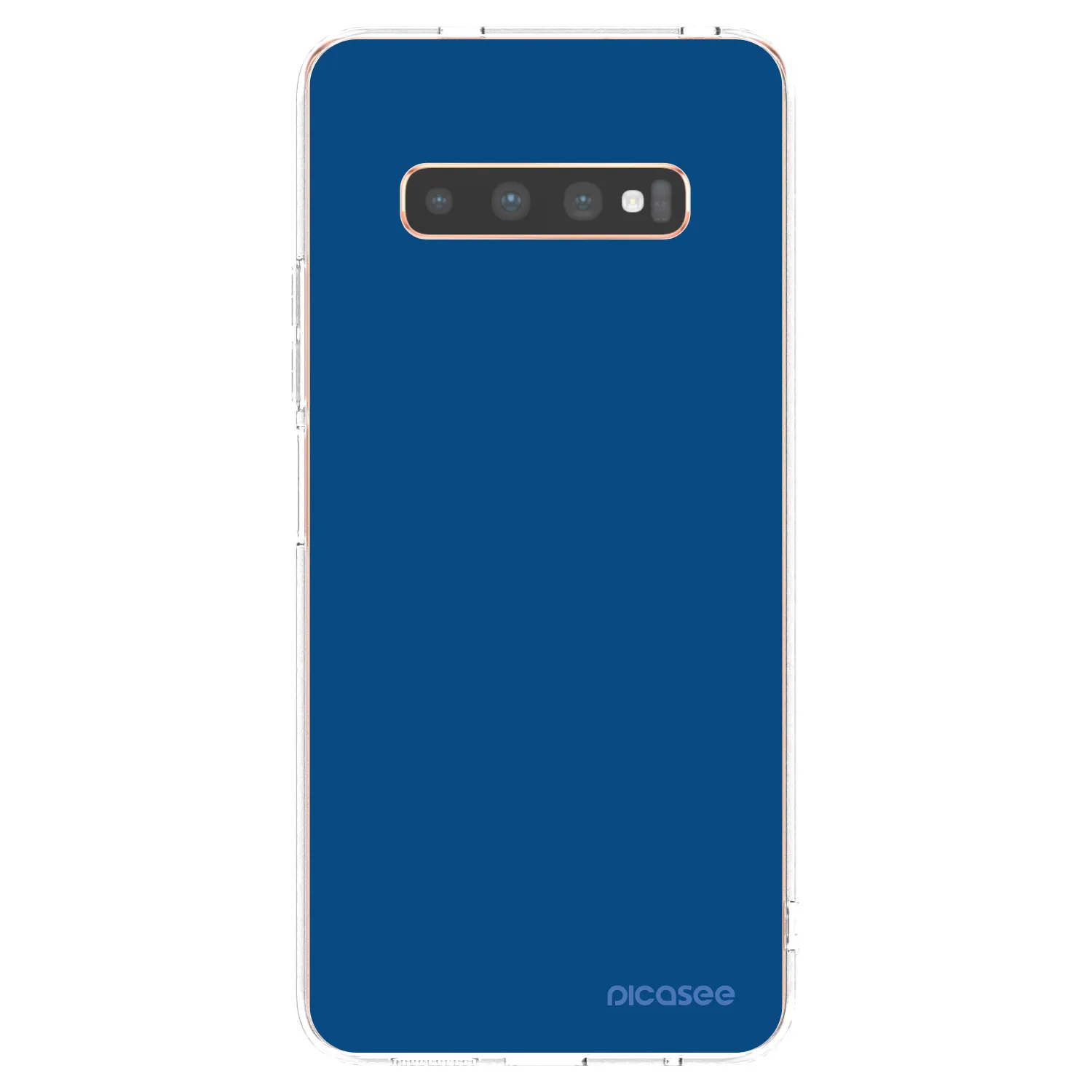 Picasee silikonový průhledný obal pro Samsung Galaxy S10 Plus G975 - Navy Blue