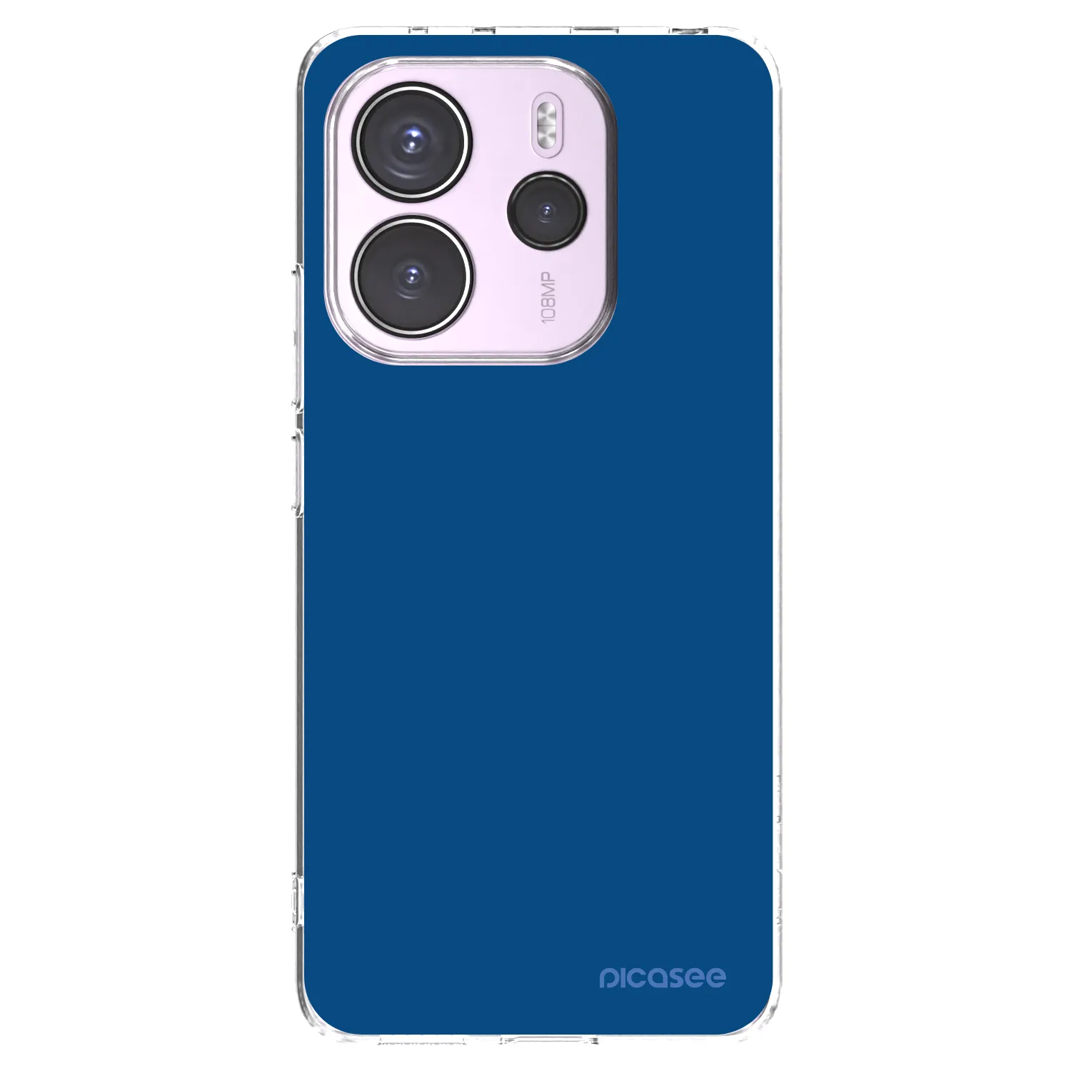 Picasee silikonový průhledný obal pro Xiaomi Redmi Note 14 4G - Navy Blue