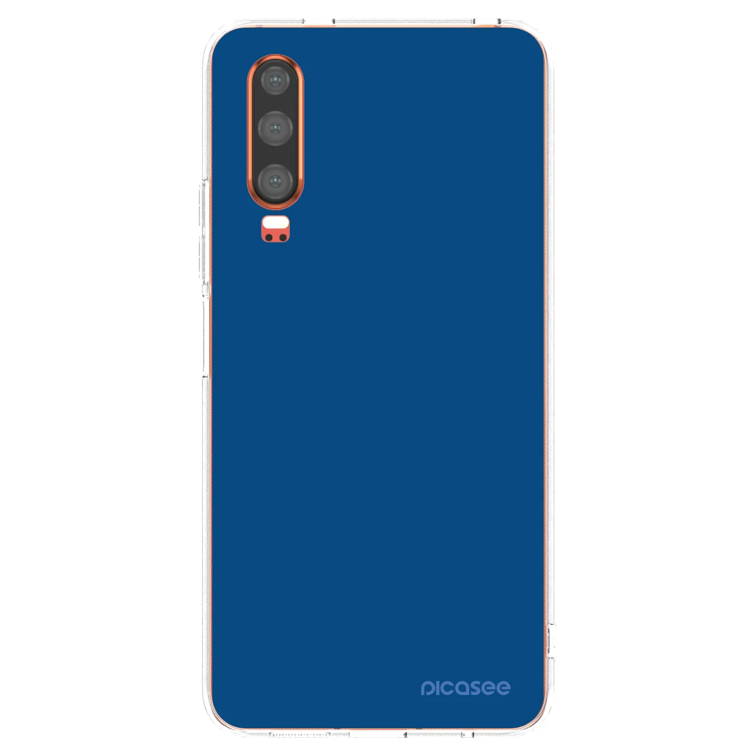 Picasee silikonový průhledný obal pro Huawei P30 - Navy Blue
