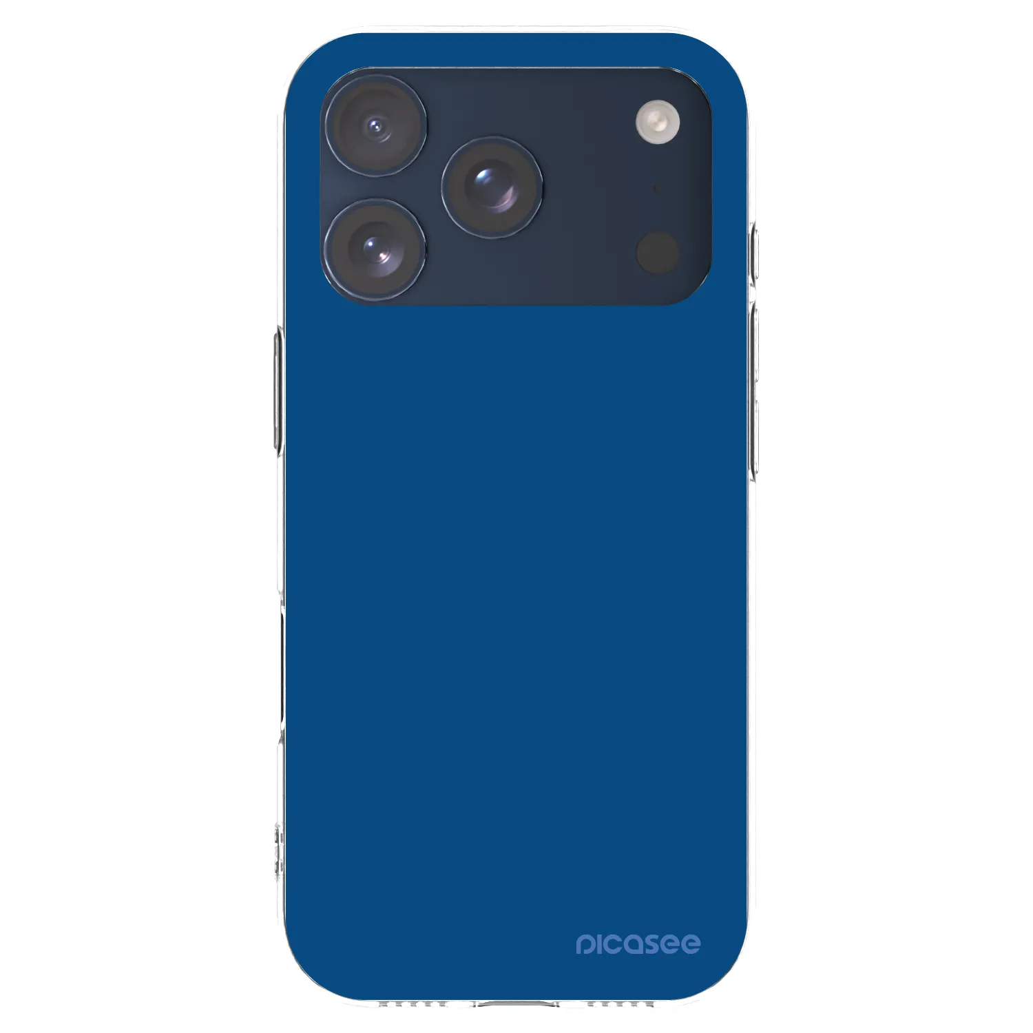 Picasee silikonový průhledný obal pro Apple iPhone 17 Pro - Navy Blue