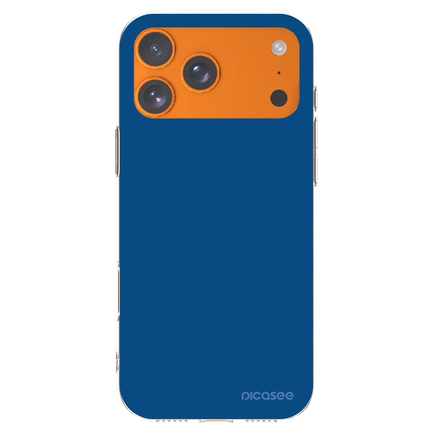 Picasee silikonový průhledný obal pro Apple iPhone 17 Pro Max - Navy Blue