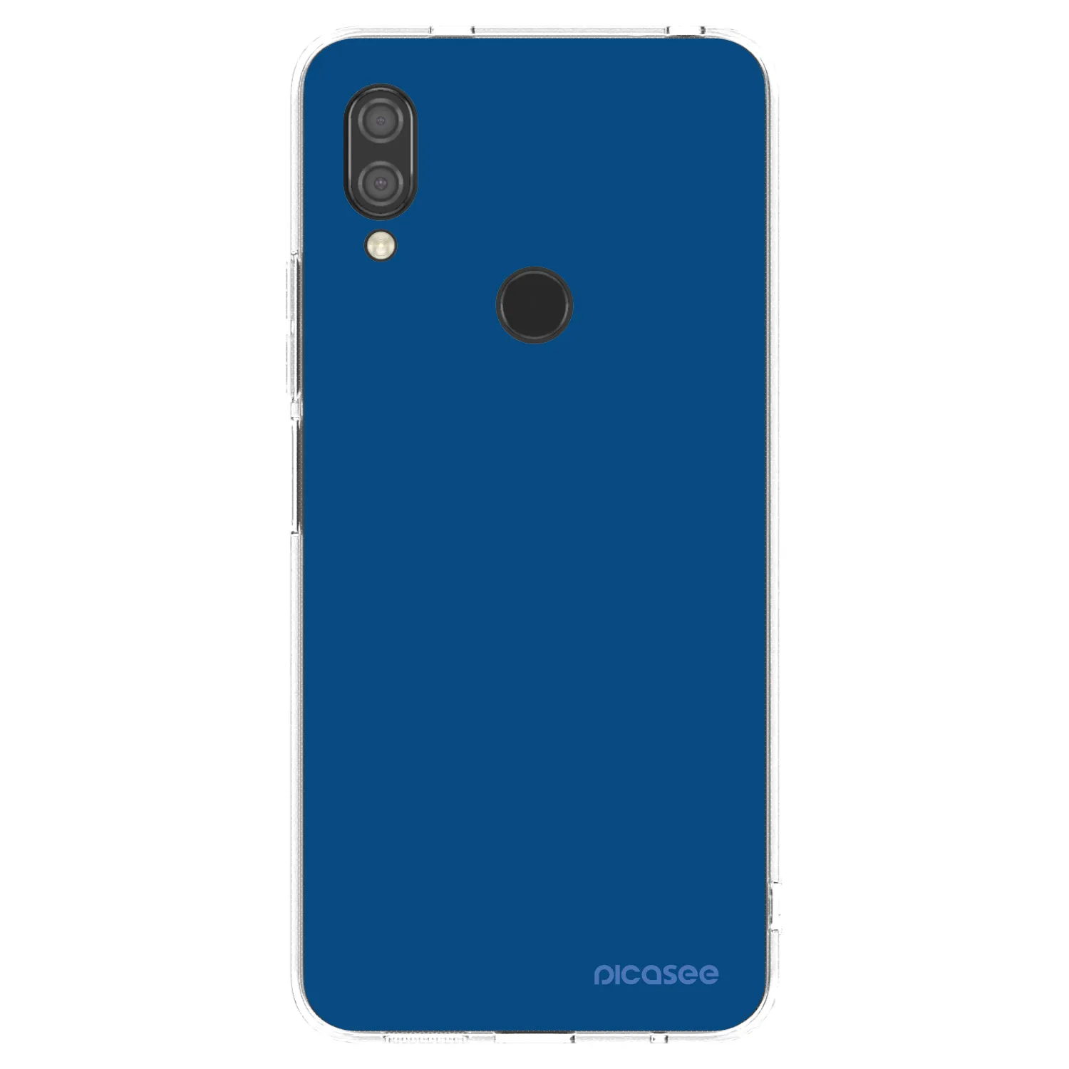 Picasee silikonový průhledný obal pro Xiaomi Redmi 7 - Navy Blue
