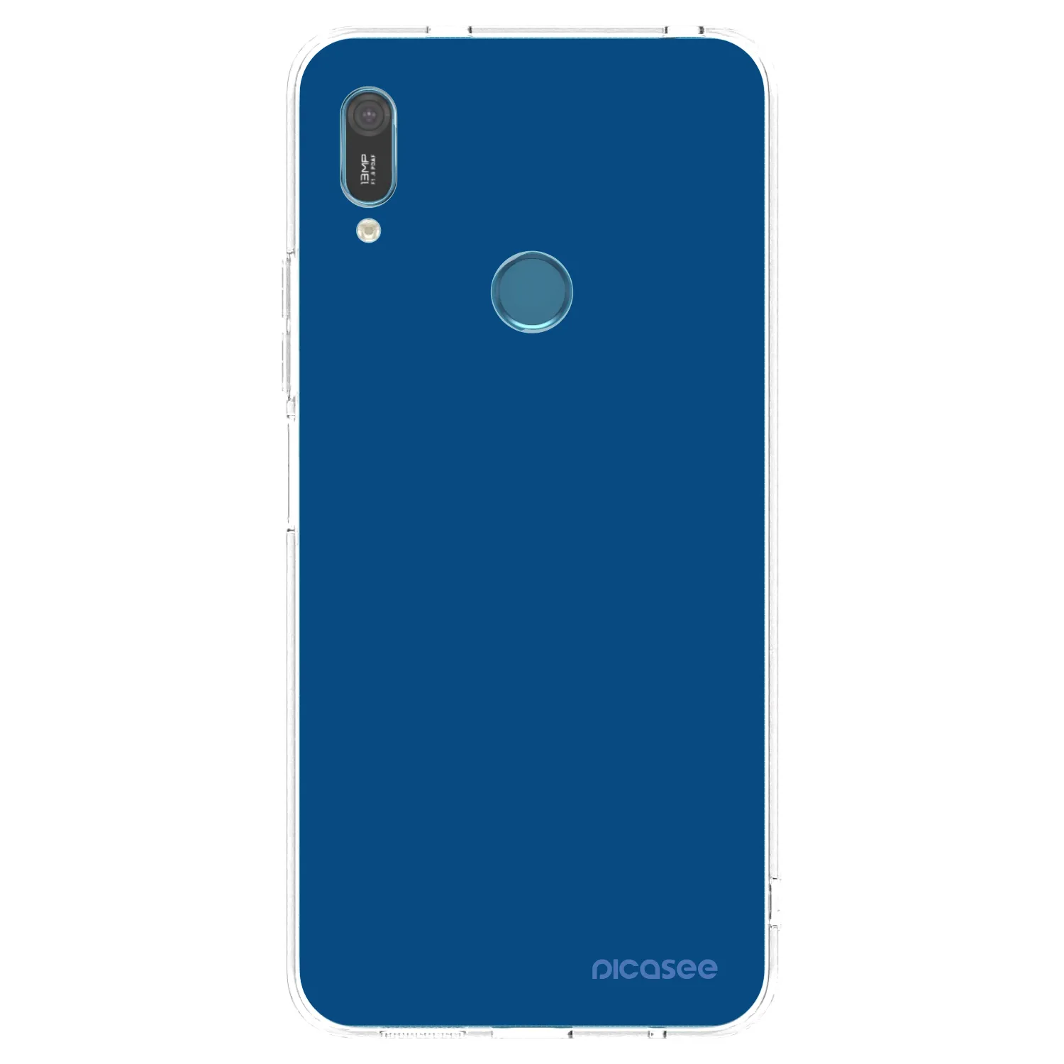 Picasee silikonový průhledný obal pro Huawei Y6 2019 - Navy Blue