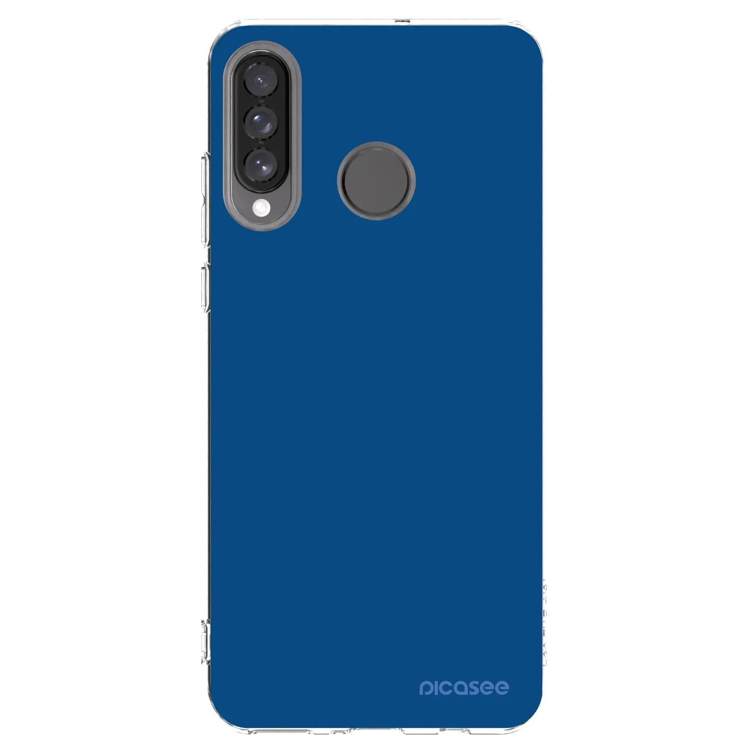 Picasee silikonový průhledný obal pro Huawei P30 Lite - Navy Blue