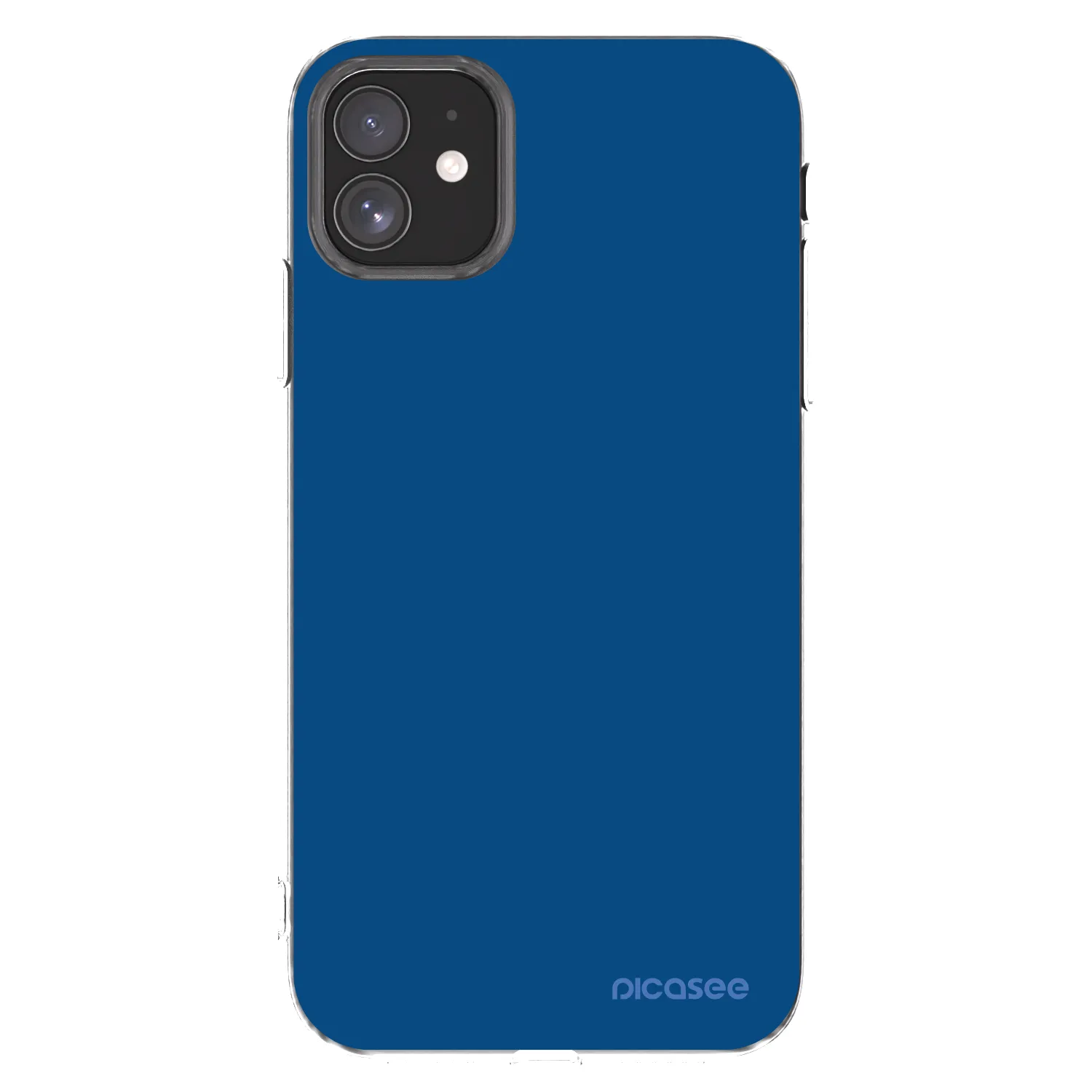 Picasee silikonový průhledný obal pro Apple iPhone 11 - Navy Blue
