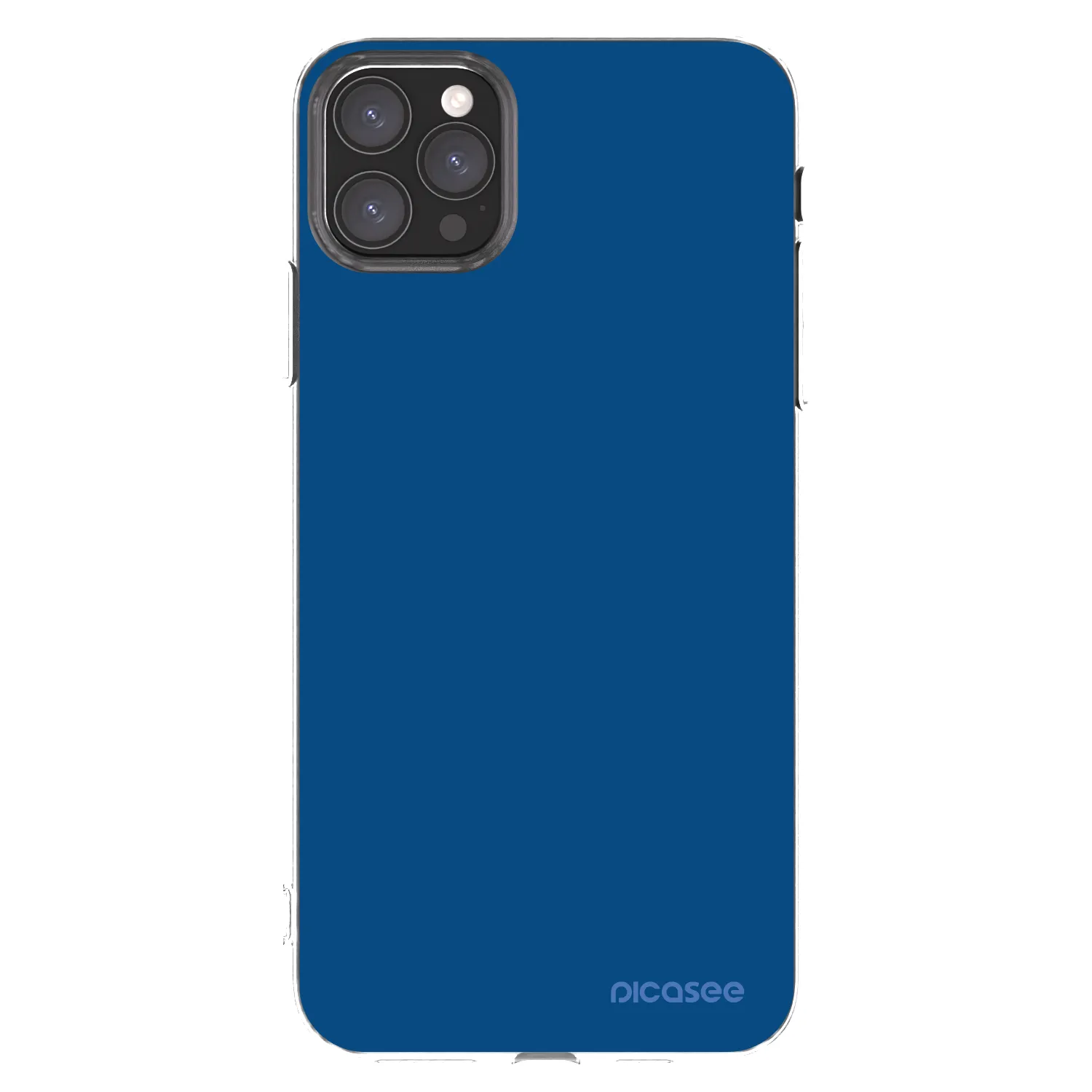 Picasee silikonový průhledný obal pro Apple iPhone 11 Pro Max - Navy Blue