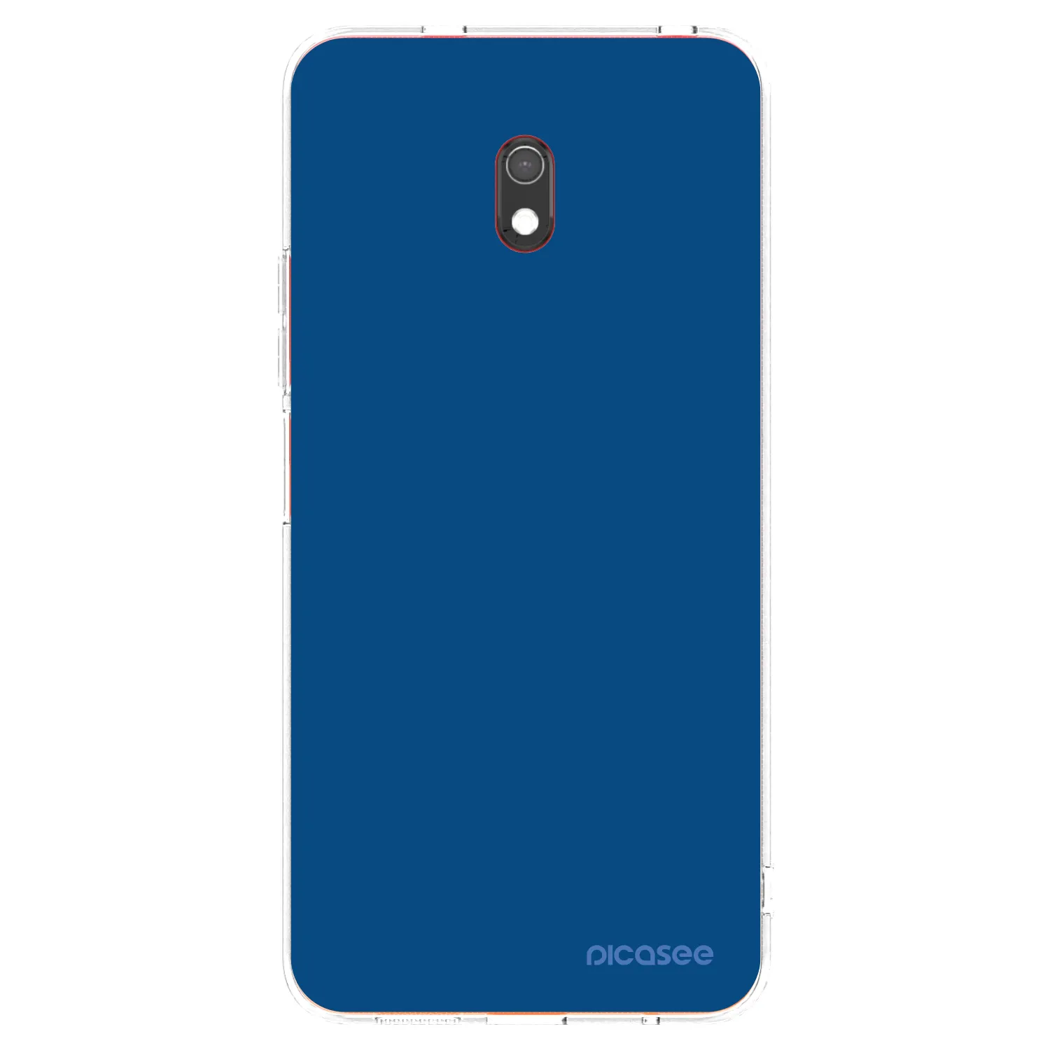 Picasee silikonový průhledný obal pro Xiaomi Redmi 8A - Navy Blue