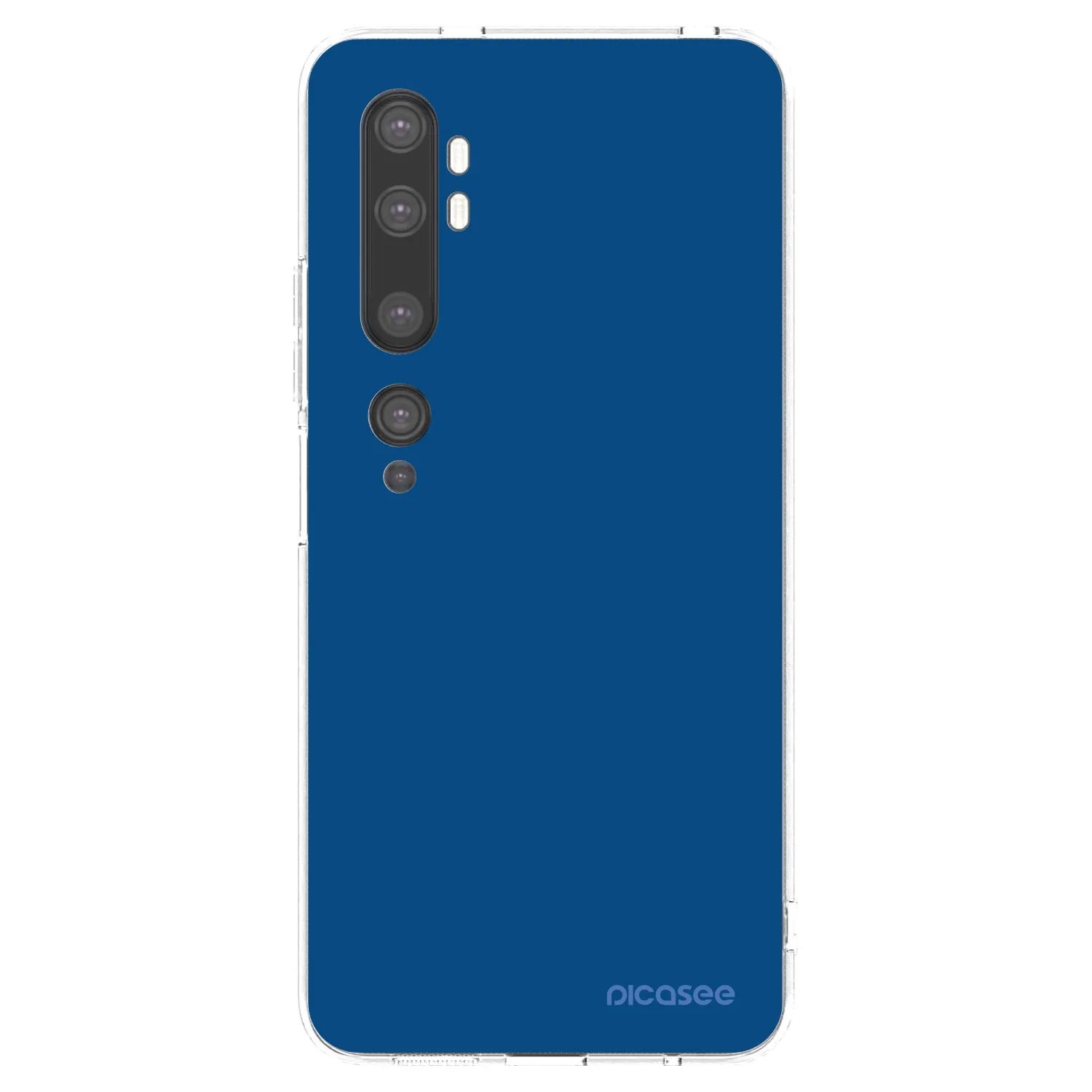 Picasee silikonový průhledný obal pro Xiaomi Mi Note 10 (Pro) - Navy Blue