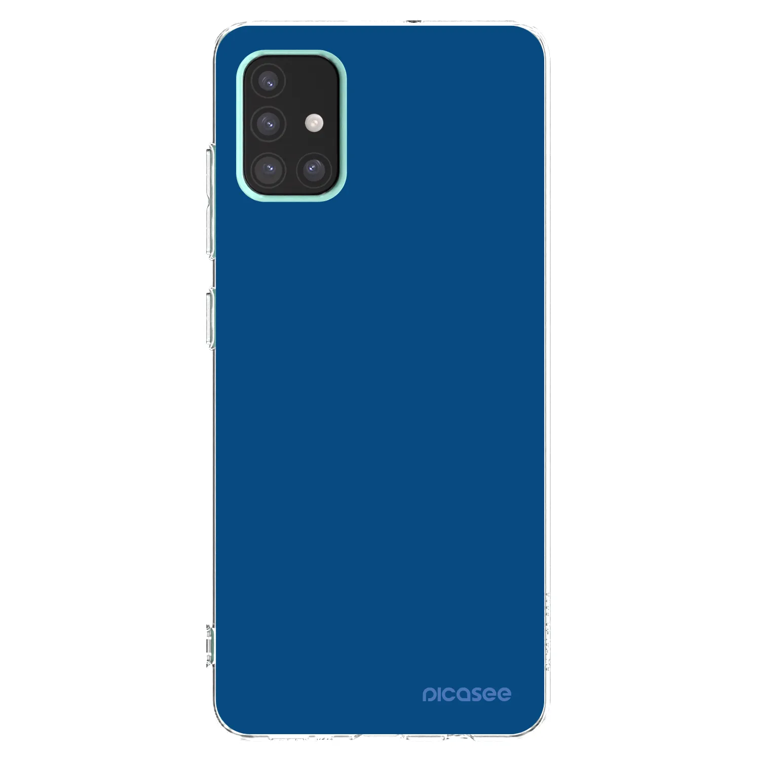 Picasee silikonový průhledný obal pro Samsung Galaxy A51 A515F - Navy Blue