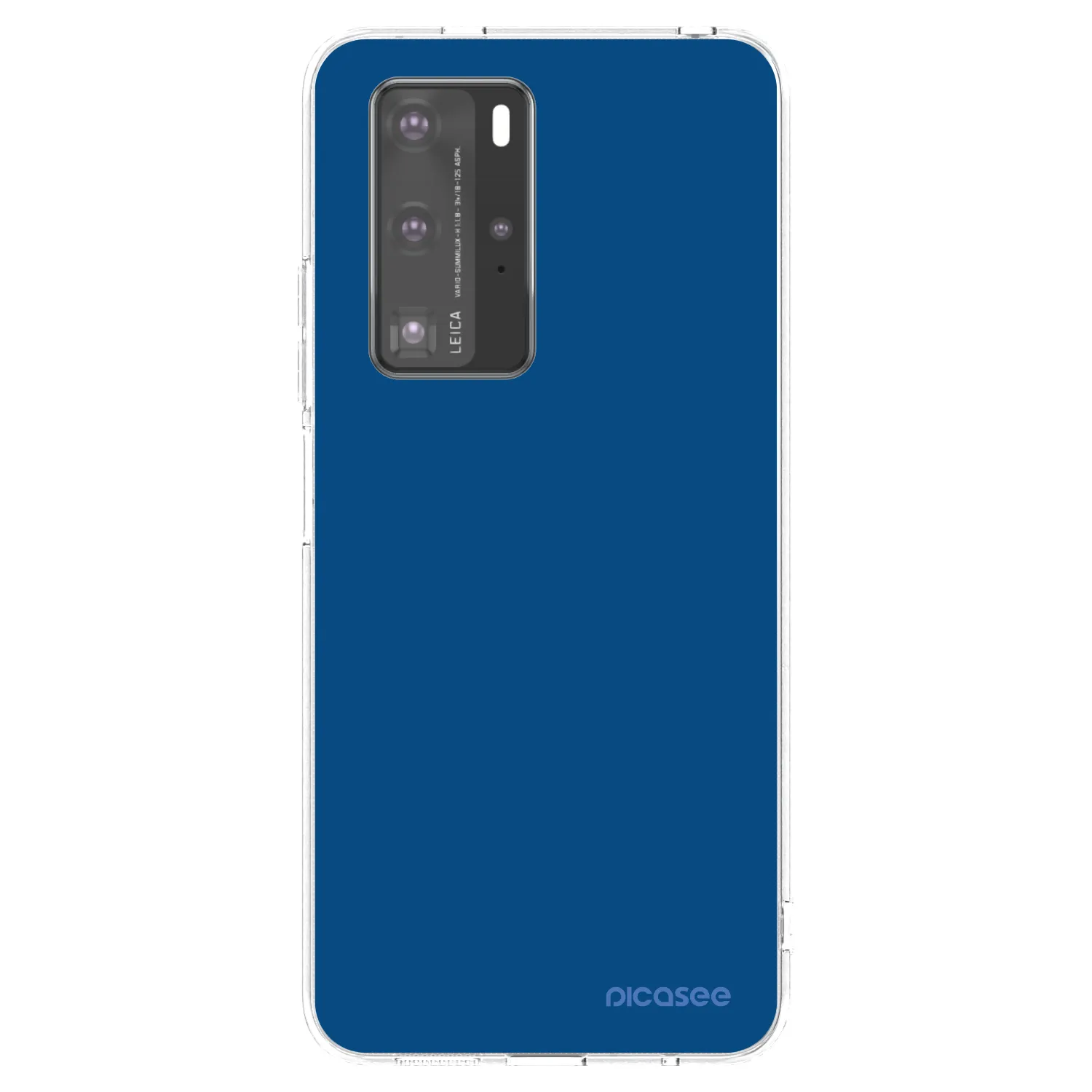 Picasee silikonový průhledný obal pro Huawei P40 Pro - Navy Blue