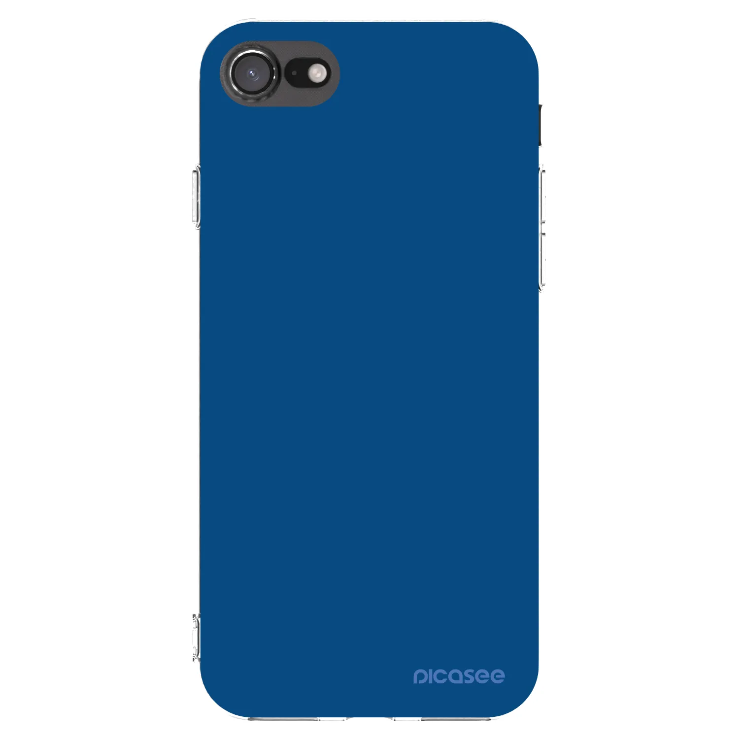 Picasee silikonový průhledný obal pro Apple iPhone SE 2020 - Navy Blue