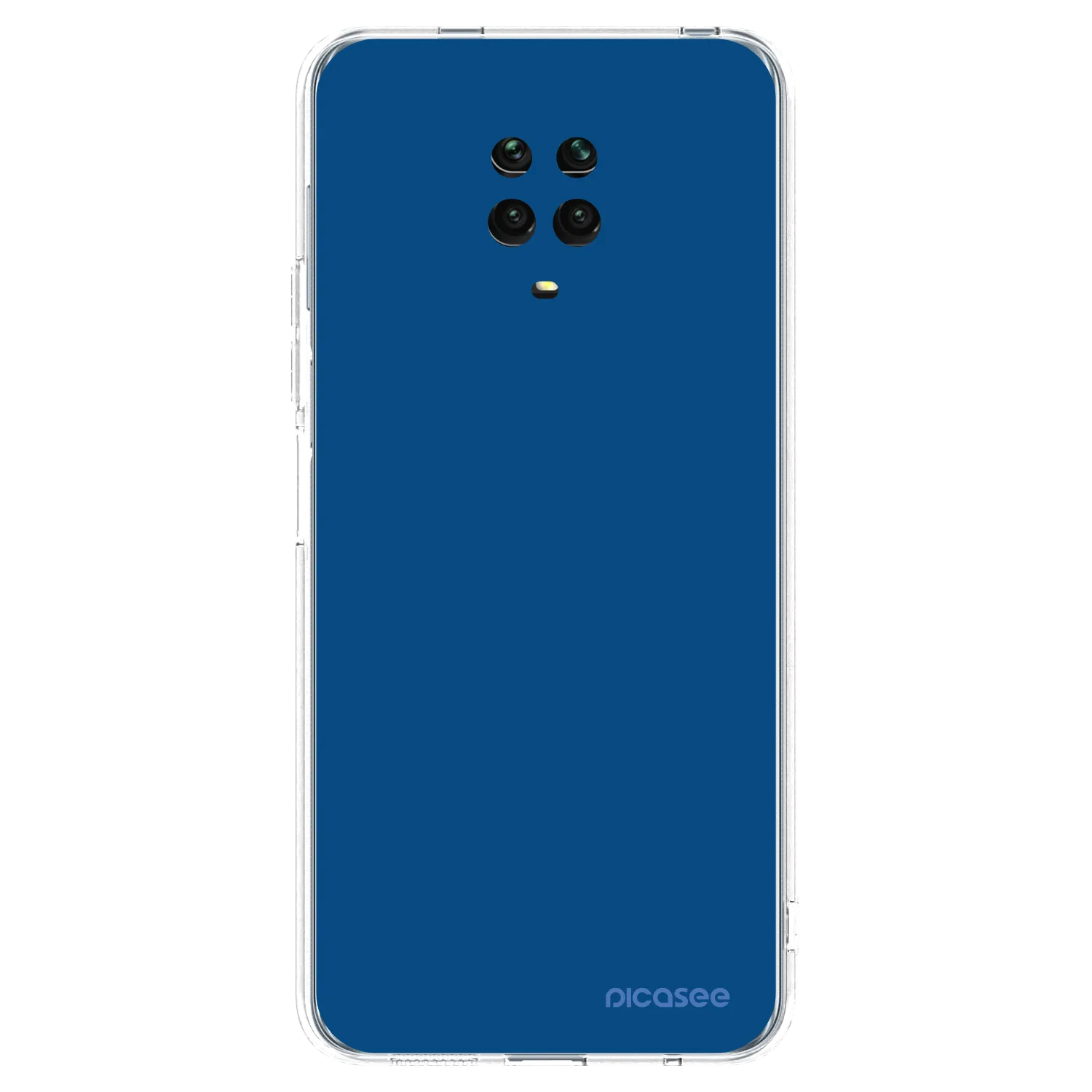 Picasee silikonový průhledný obal pro Xiaomi Redmi Note 9S - Navy Blue
