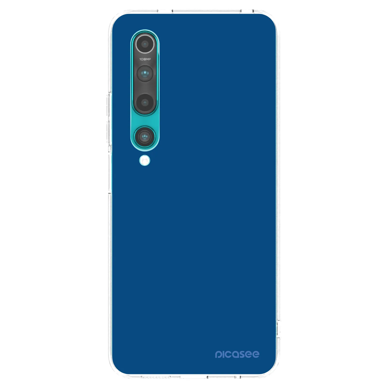 Picasee silikonový průhledný obal pro Xiaomi Mi 10 - Navy Blue