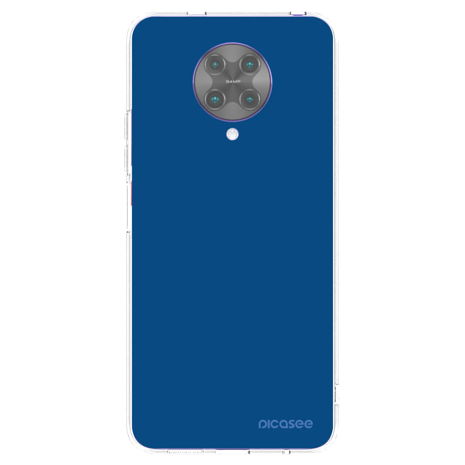 Picasee silikonový průhledný obal pro Xiaomi Poco F2 Pro - Navy Blue