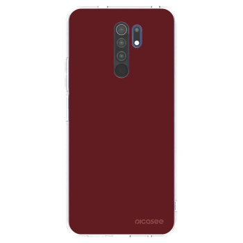 Picasee silikonový průhledný obal pro Xiaomi Redmi 9 - Red Bliss
